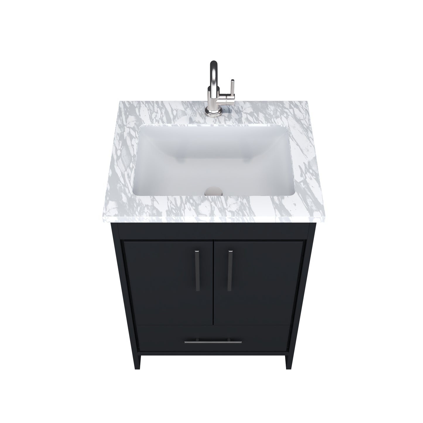 Capri 24" Bathroom Vanity with integrated counter top