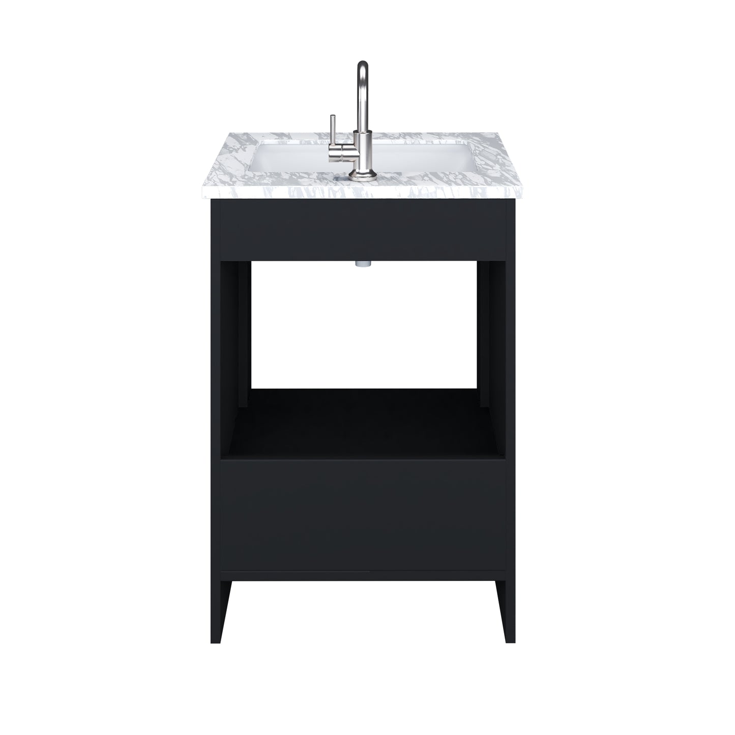 Capri 24" Bathroom Vanity with integrated counter top