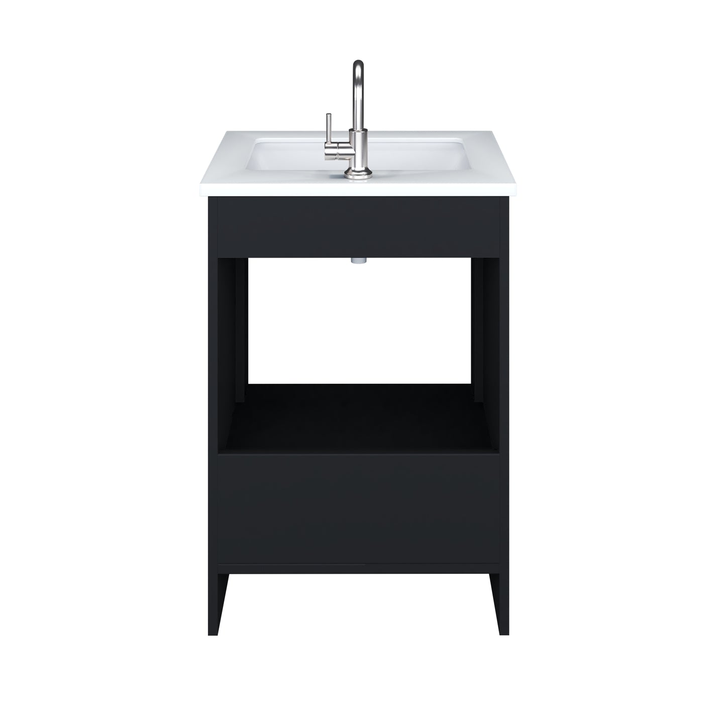 Capri 24" Bathroom Vanity with integrated counter top