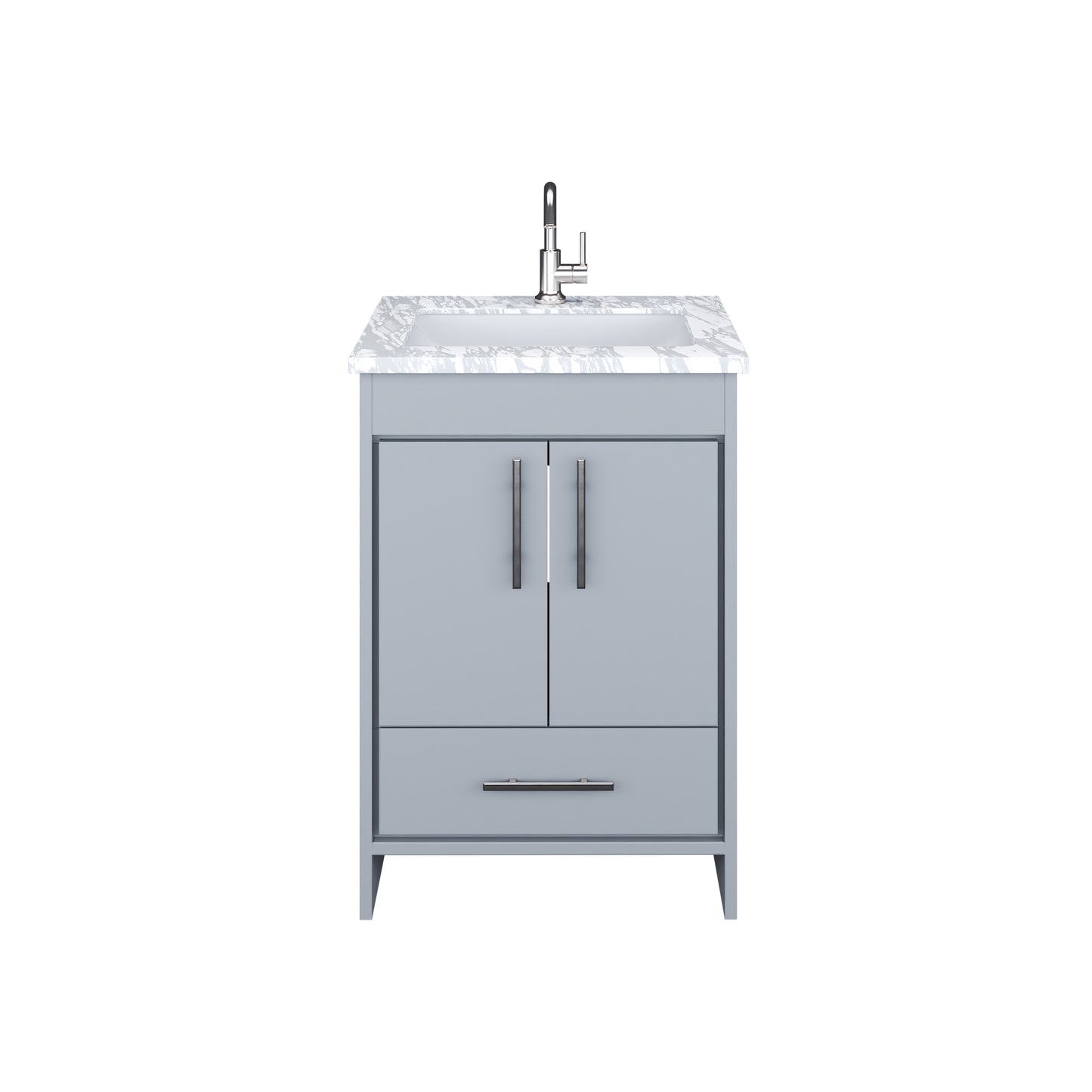 Capri 24" Bathroom Vanity with integrated counter top