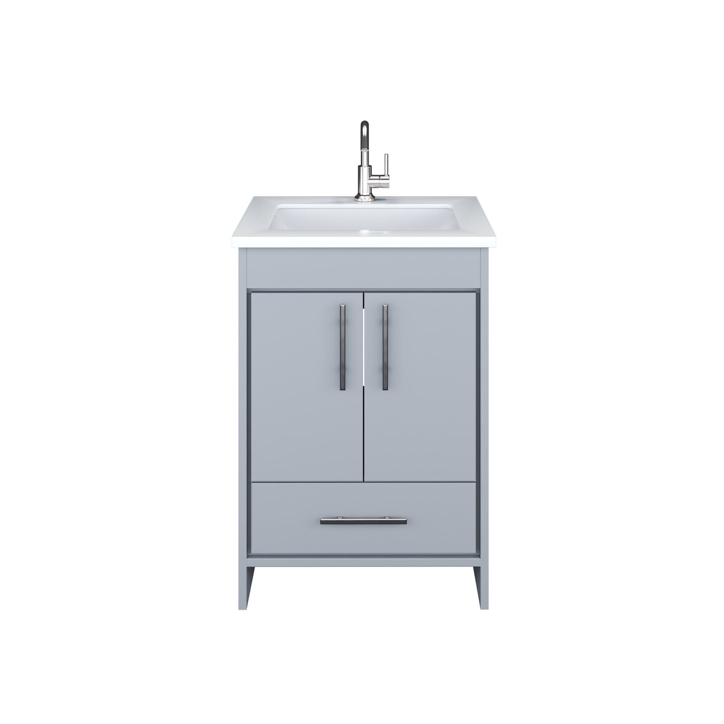 Capri 24" Bathroom Vanity with integrated counter top