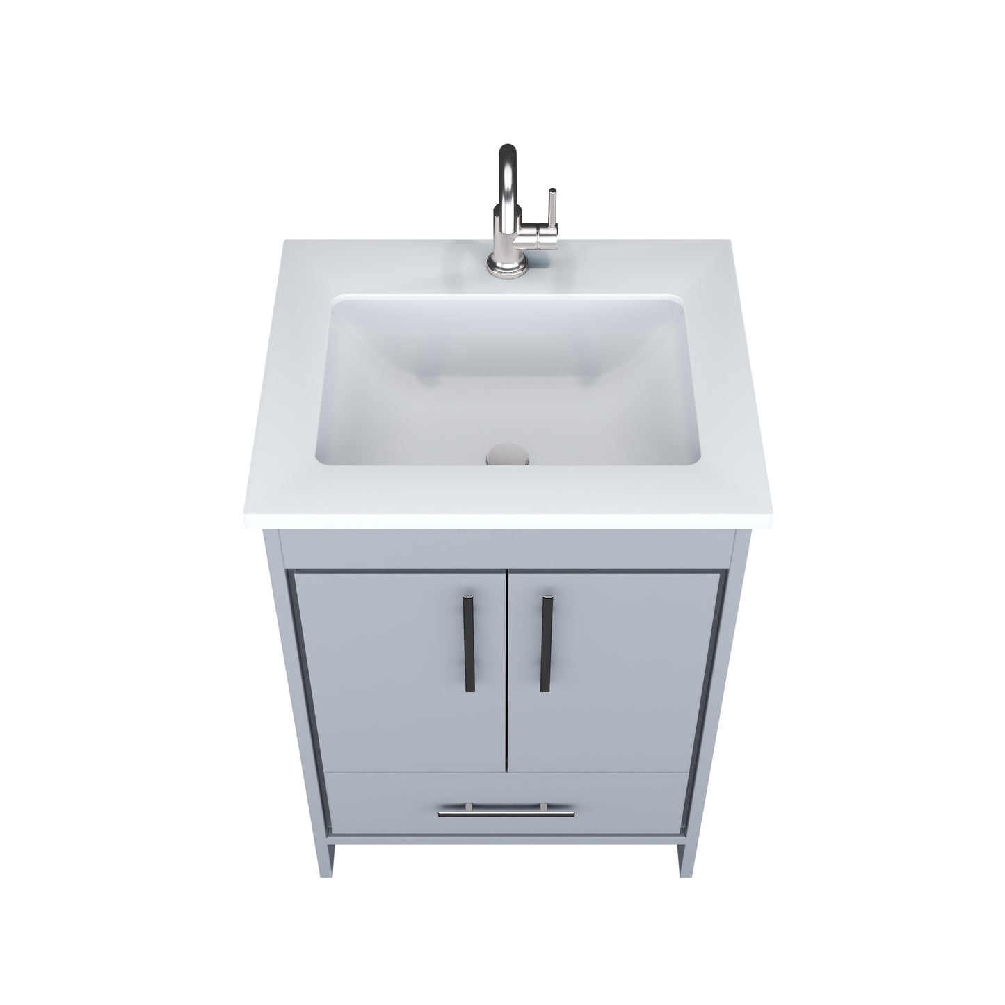 Capri 24" Bathroom Vanity with integrated counter top