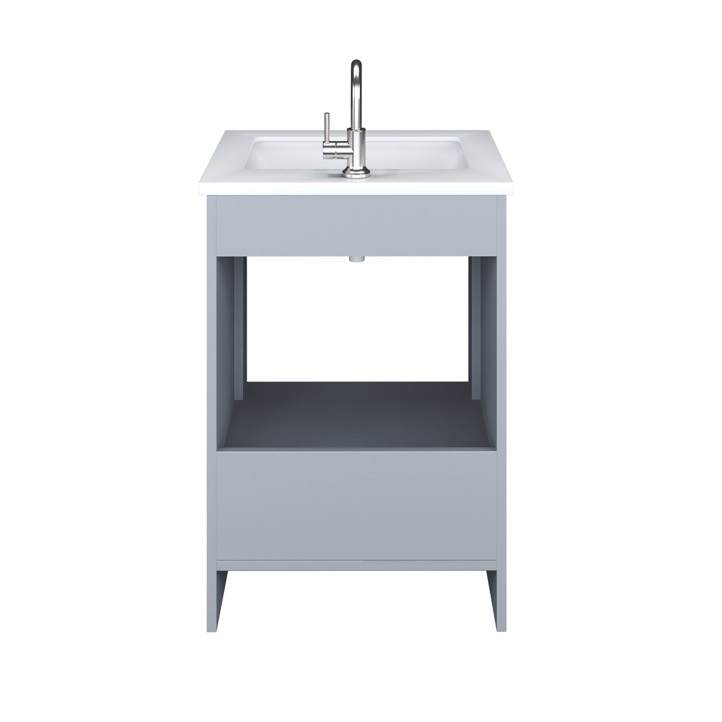 Capri 24" Bathroom Vanity with integrated counter top