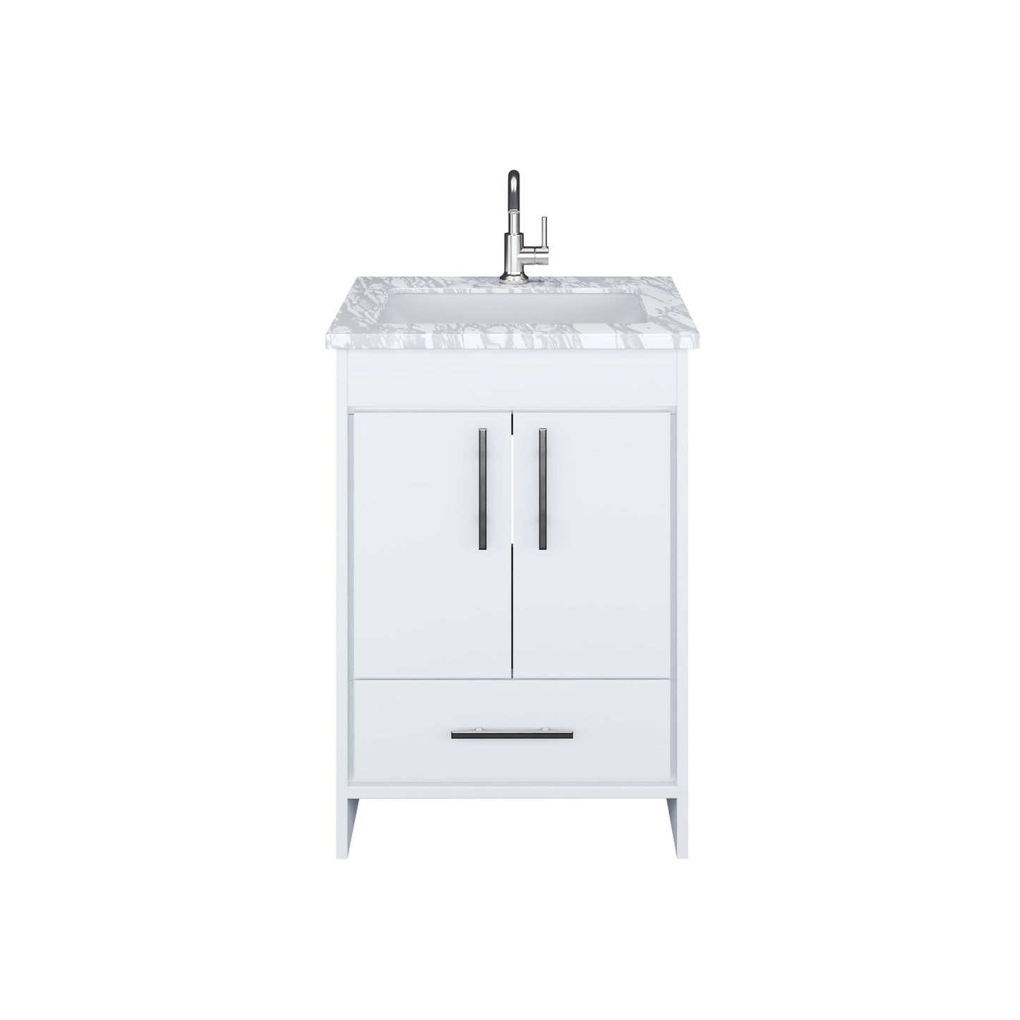 Capri 24" Bathroom Vanity with integrated counter top