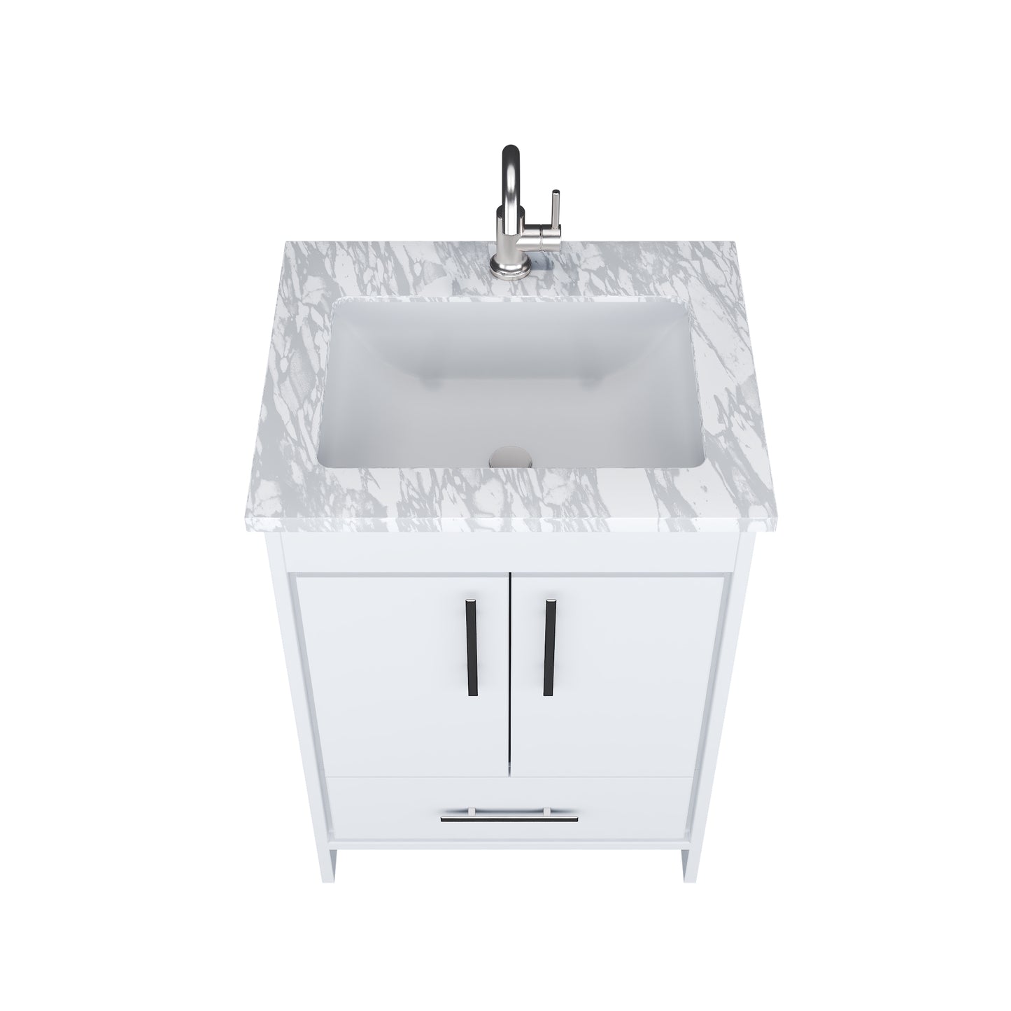 Capri 24" Bathroom Vanity with integrated counter top