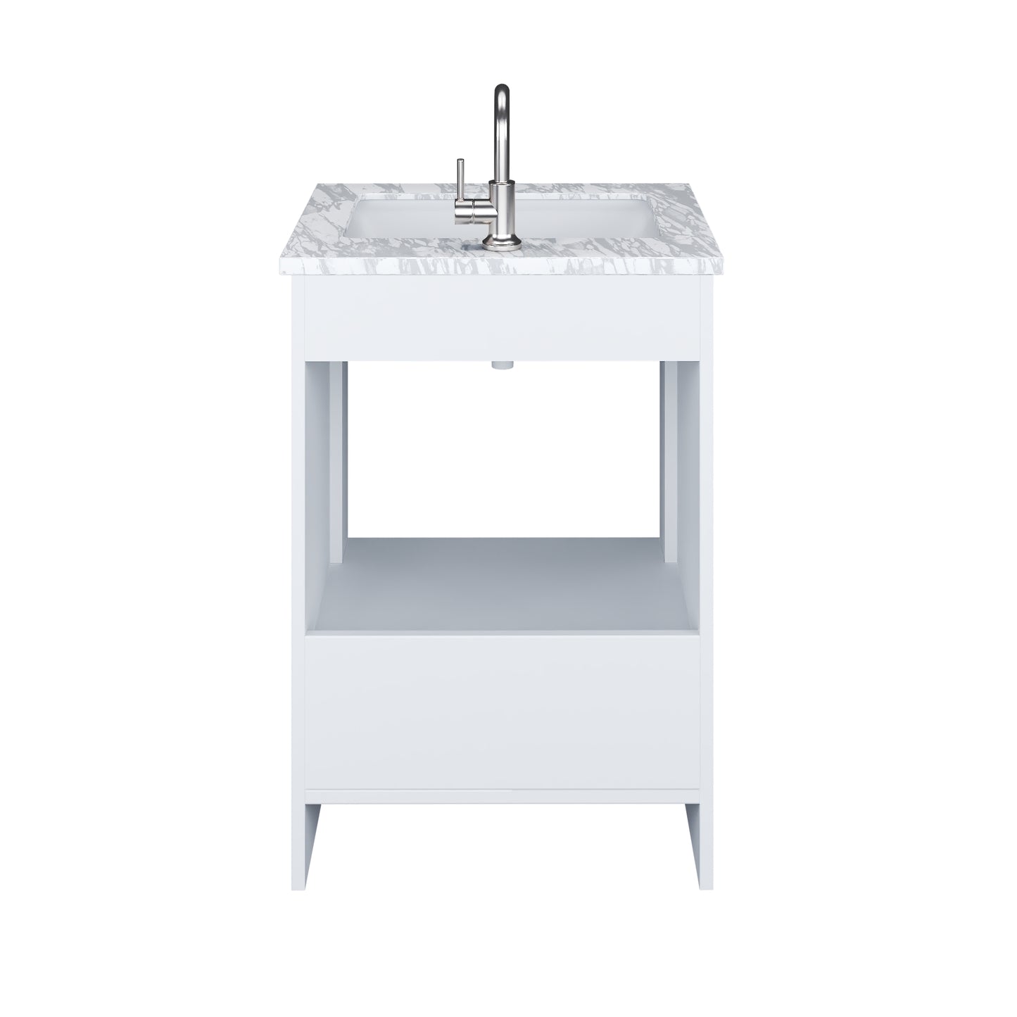 Capri 24" Bathroom Vanity with integrated counter top