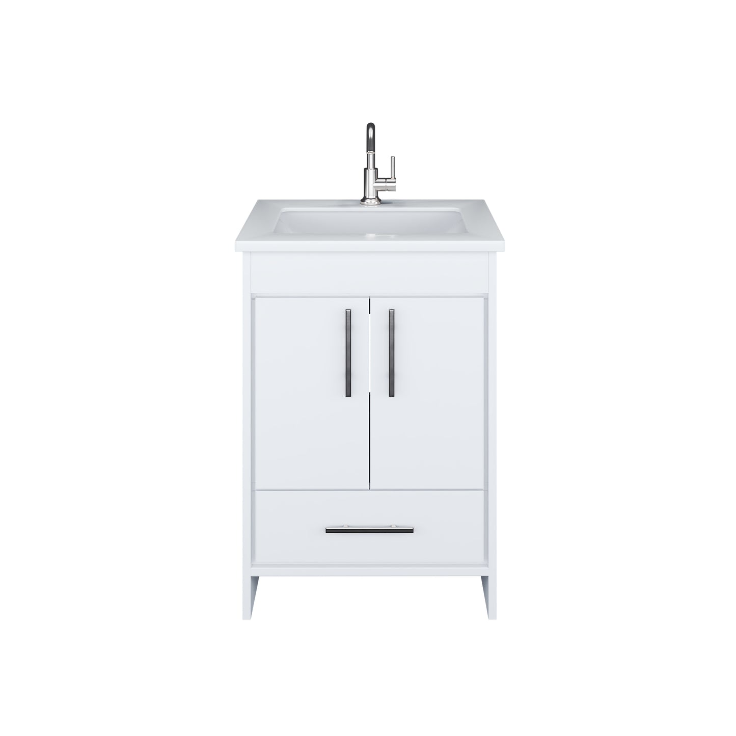 Capri 24" Bathroom Vanity with integrated counter top