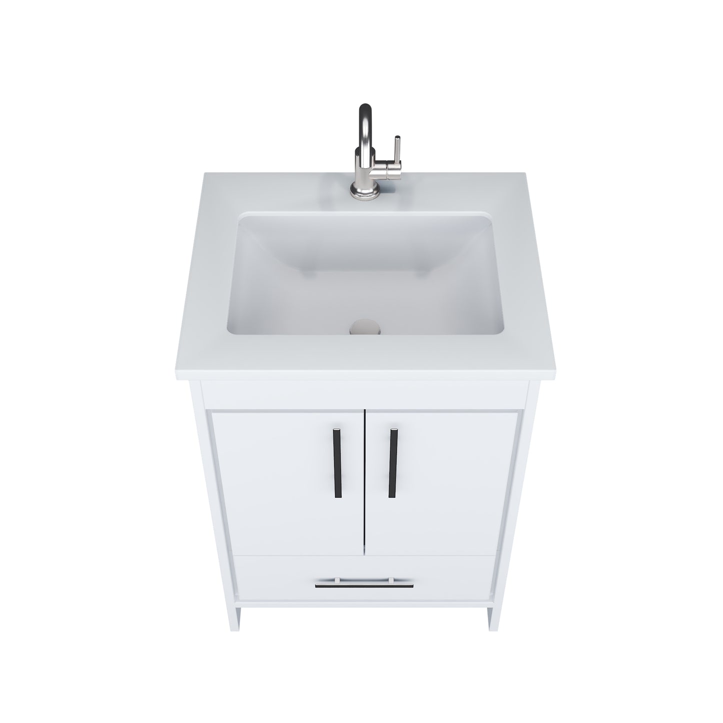 Capri 24" Bathroom Vanity with integrated counter top