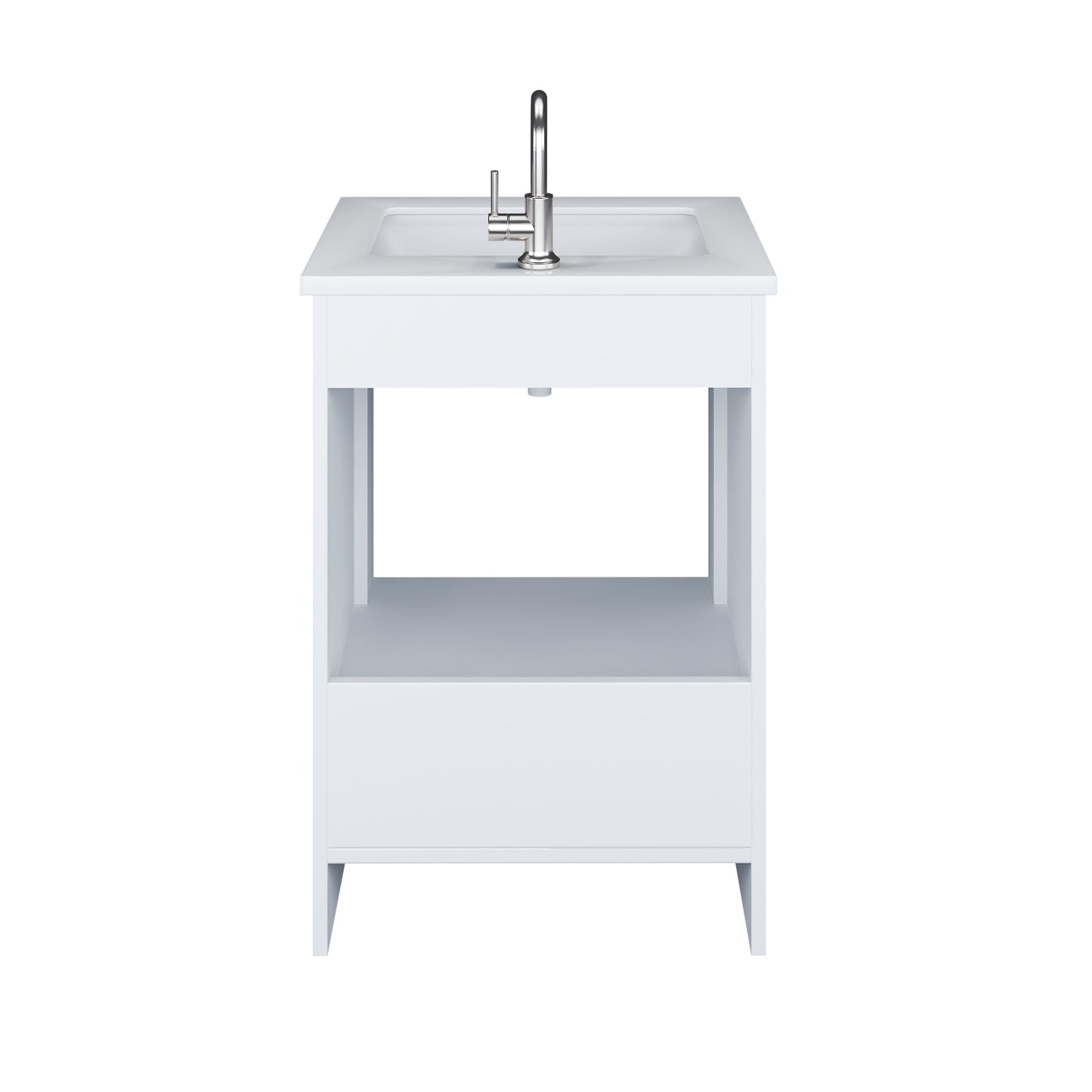 Capri 24" Bathroom Vanity with integrated counter top