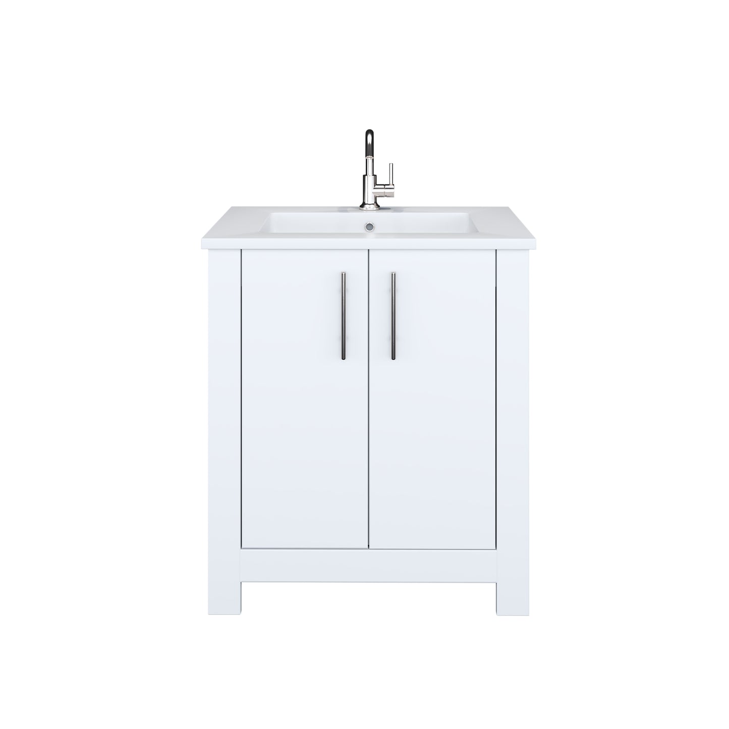 Austin 30" Bathroom Vanity with Acrylic integrated counter top