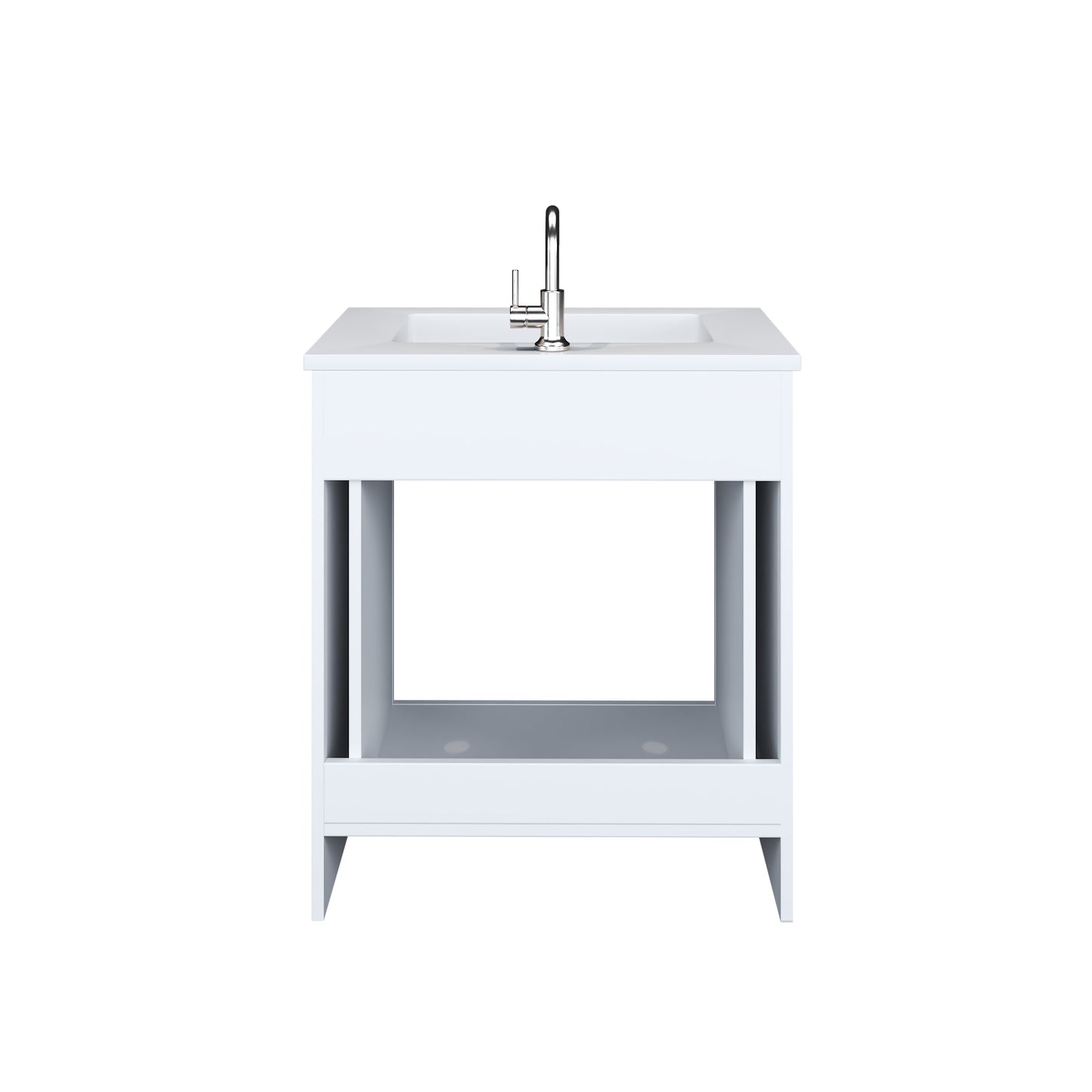 Austin 30" Bathroom Vanity with Acrylic integrated counter top