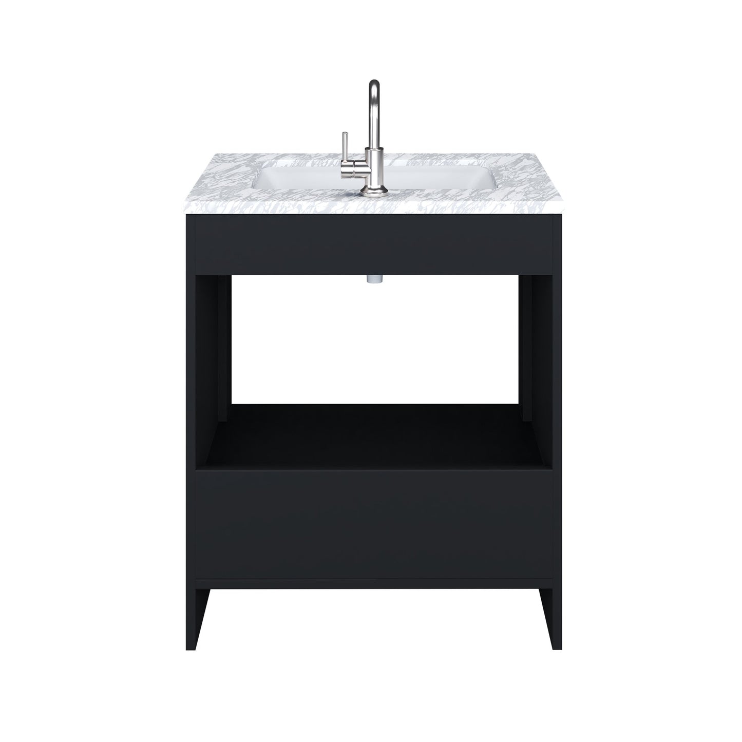 Capri 30" Bathroom Vanity with integrated counter top