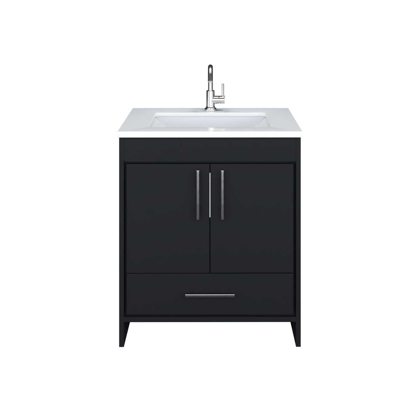 Capri 30" Bathroom Vanity with integrated counter top