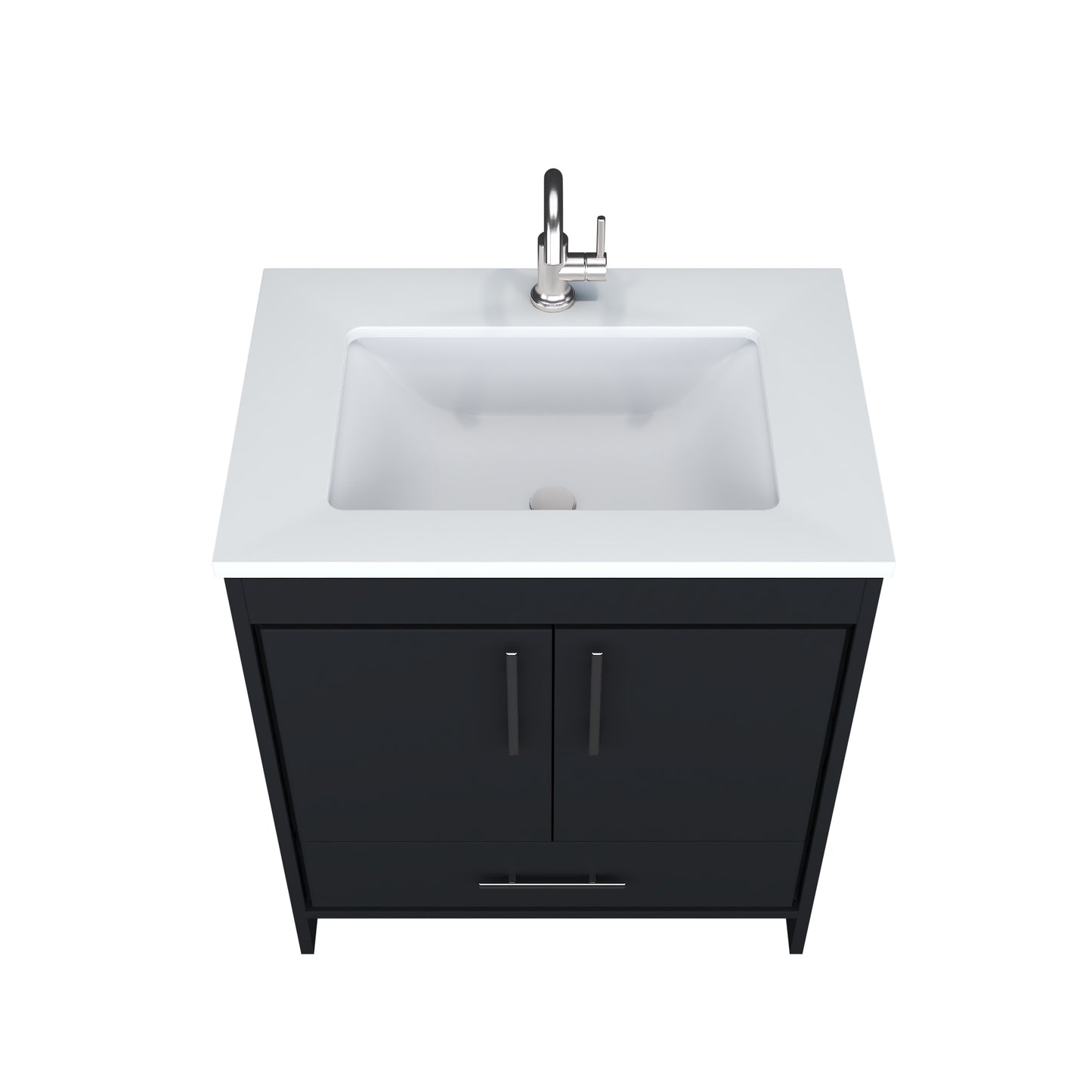 Capri 30" Bathroom Vanity with integrated counter top