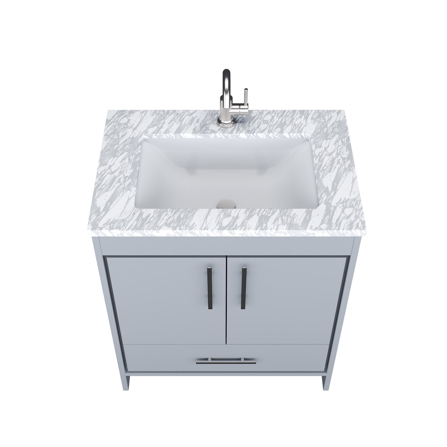 Capri 30" Bathroom Vanity with integrated counter top