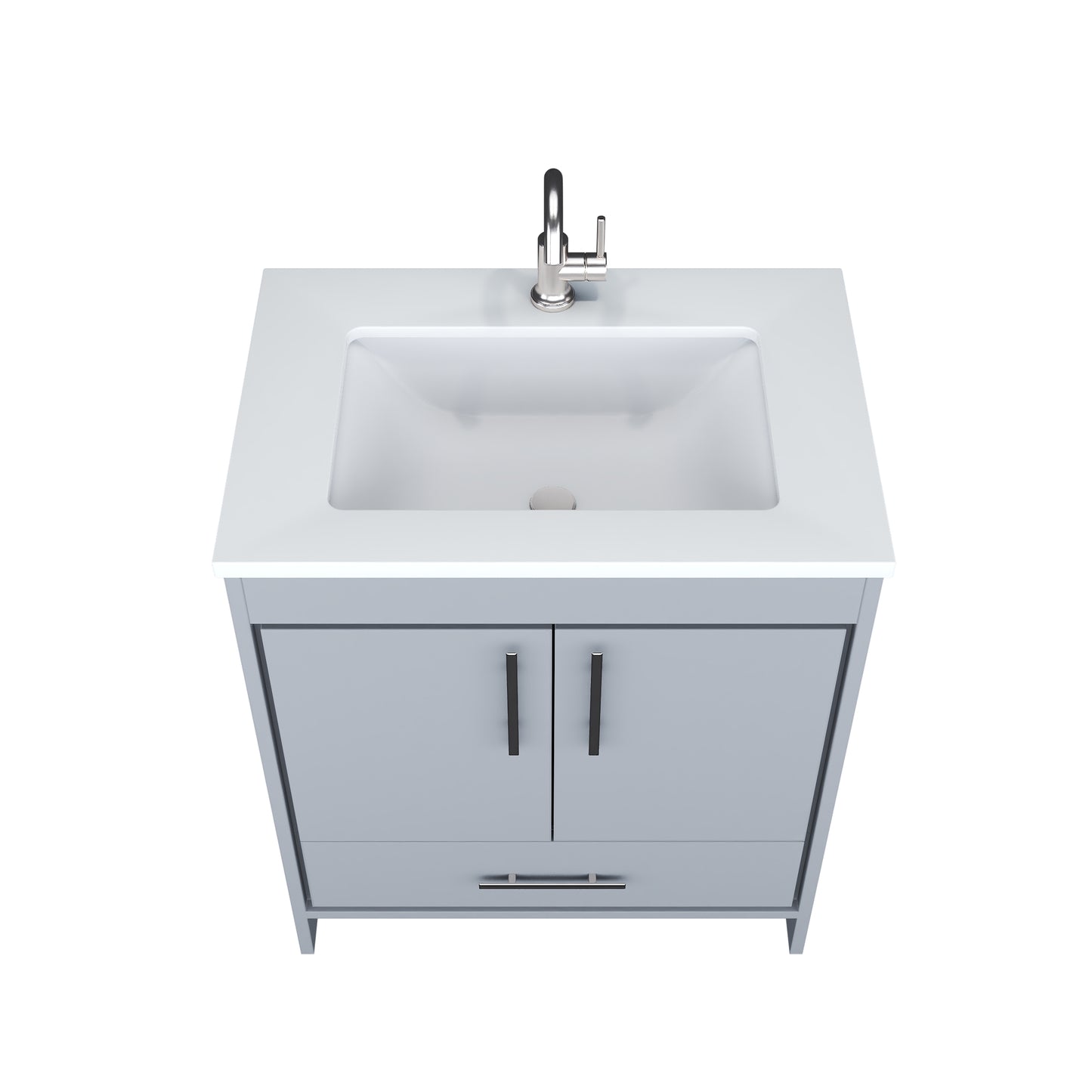 Capri 30" Bathroom Vanity with integrated counter top