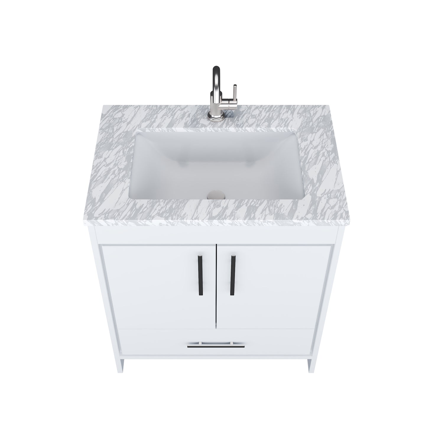 Capri 30" Bathroom Vanity with integrated counter top