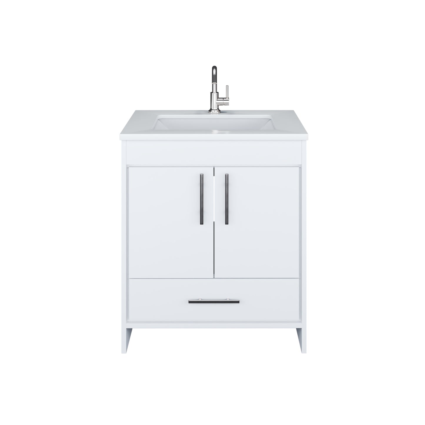 Capri 30" Bathroom Vanity with integrated counter top