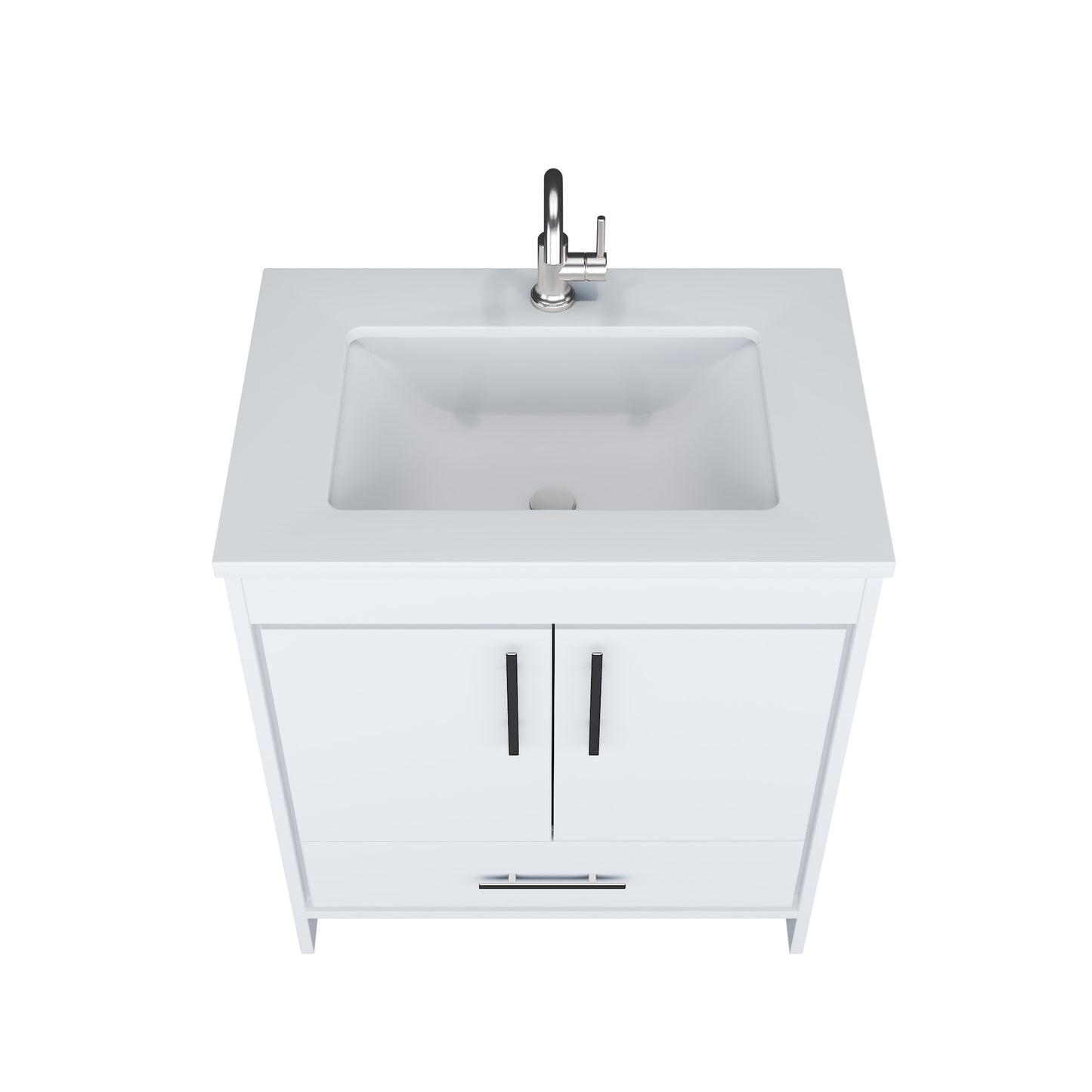 Capri 30" Bathroom Vanity with integrated counter top