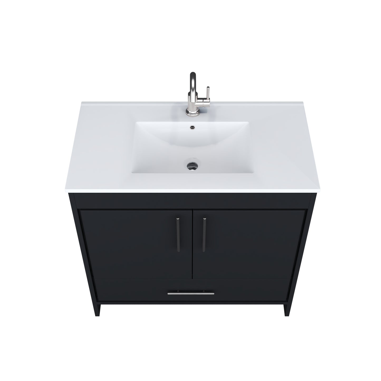 Capri 36" Bathroom Vanity with integrated counter top