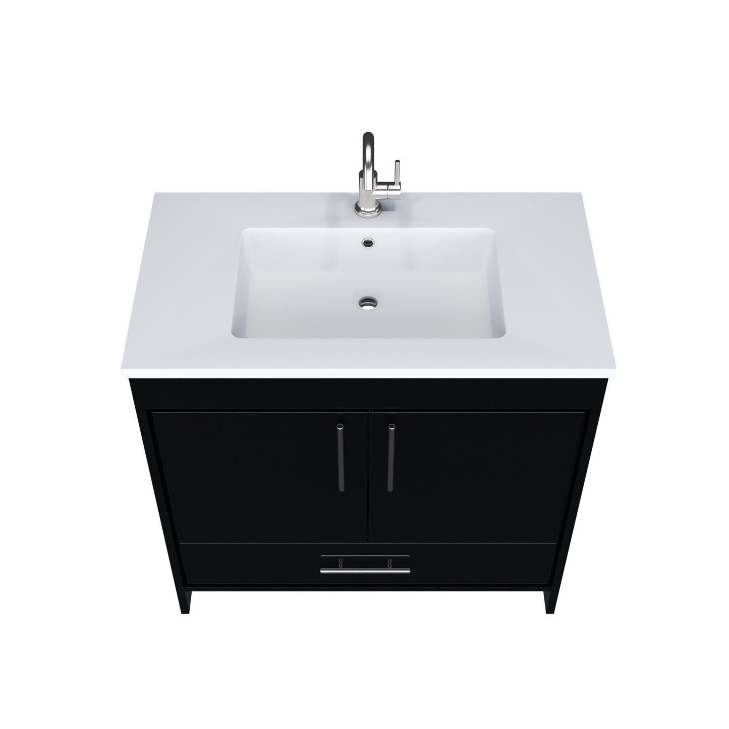 Capri 36" Bathroom Vanity with integrated counter top