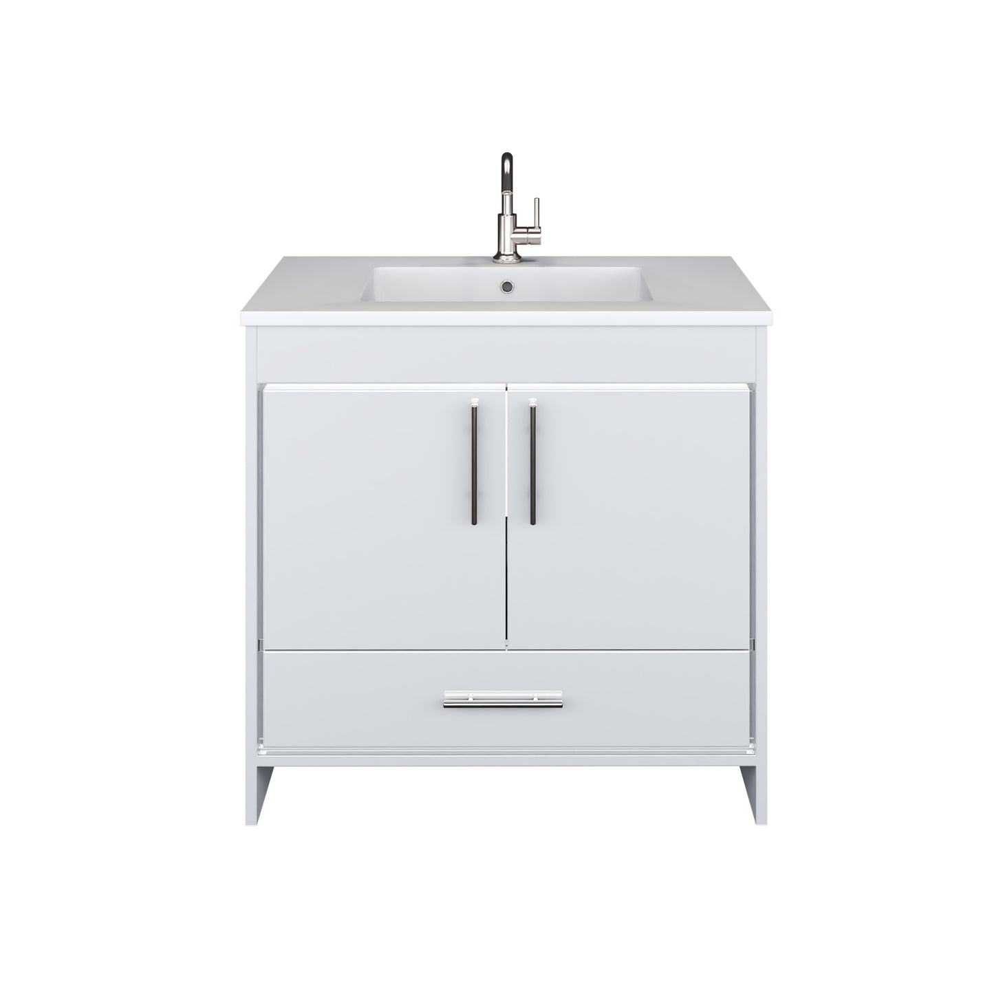 Capri 36" Bathroom Vanity with integrated counter top