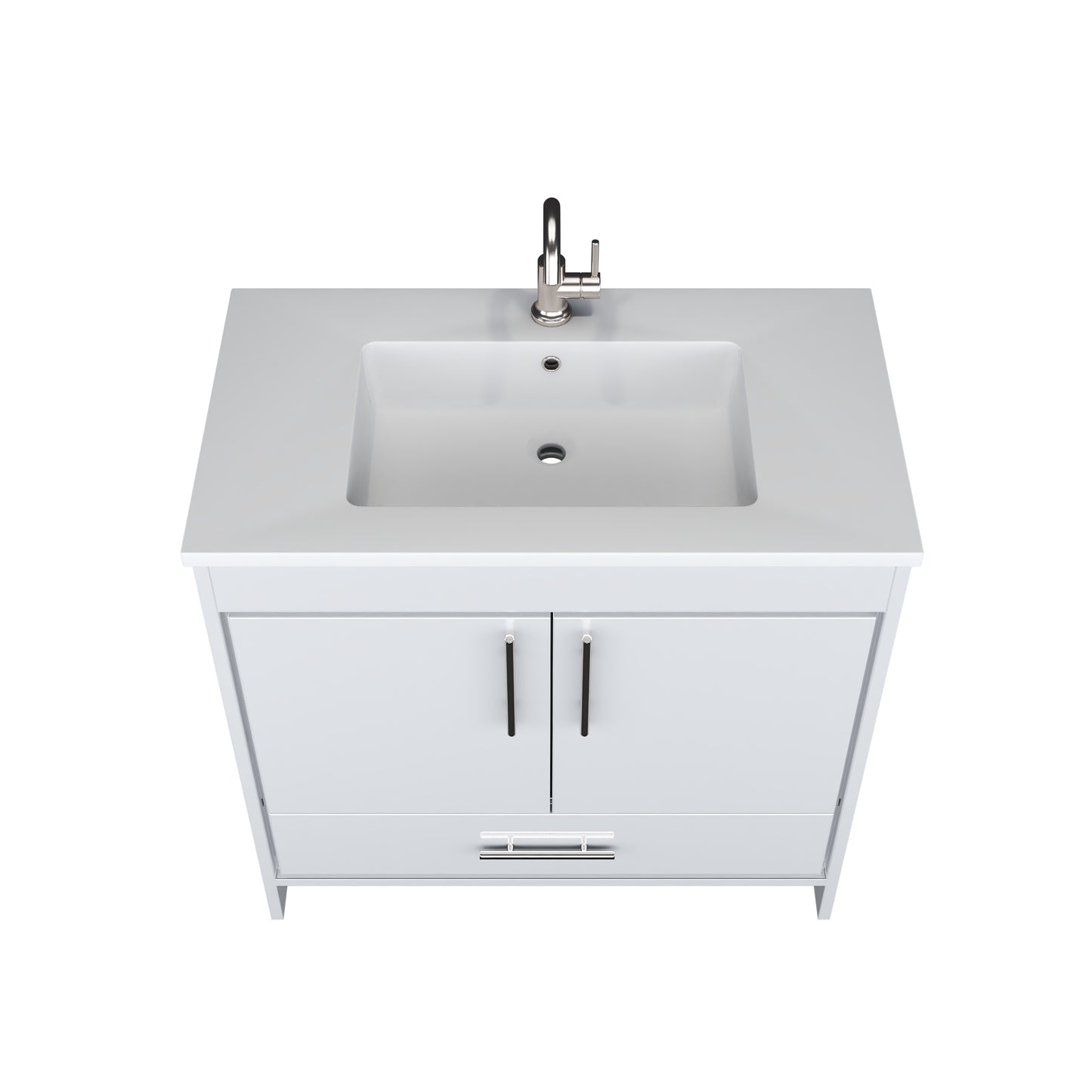 Capri 36" Bathroom Vanity with integrated counter top