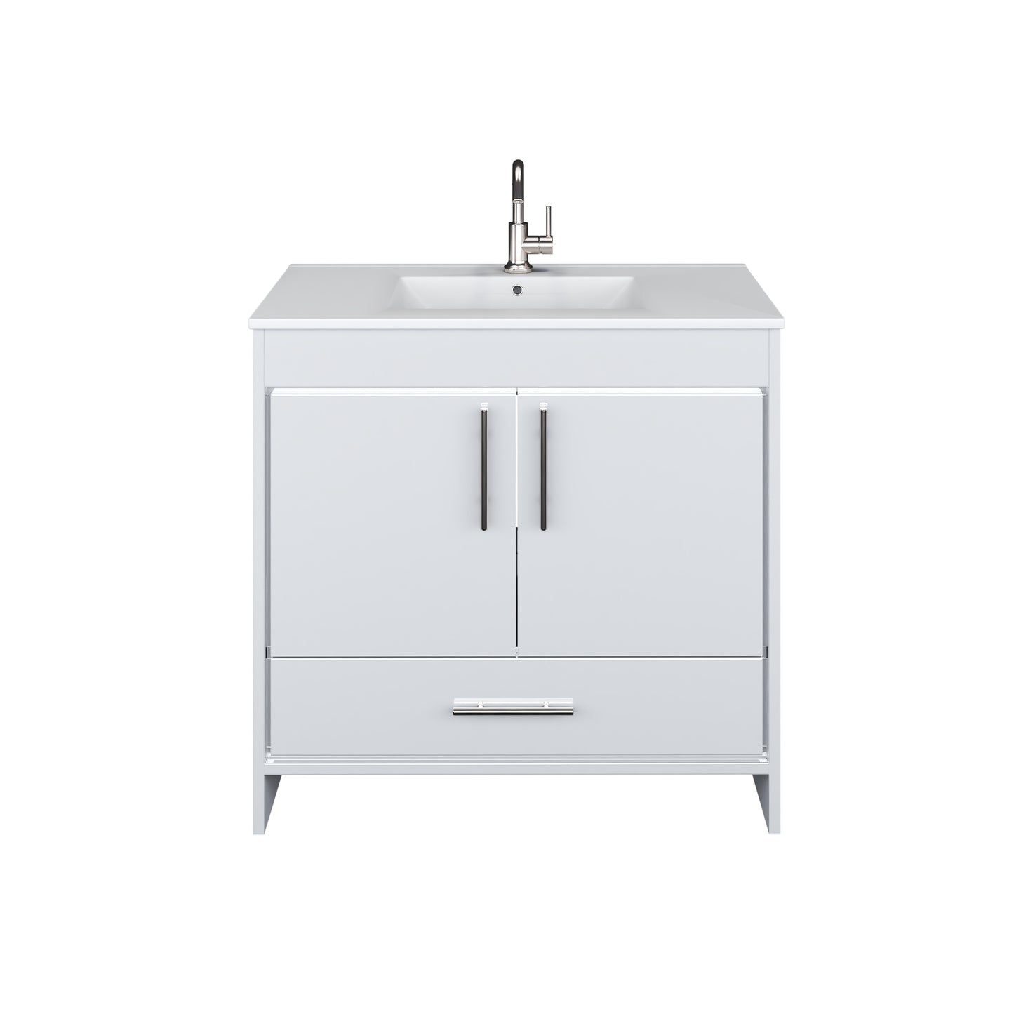 Capri 36" Bathroom Vanity with integrated counter top