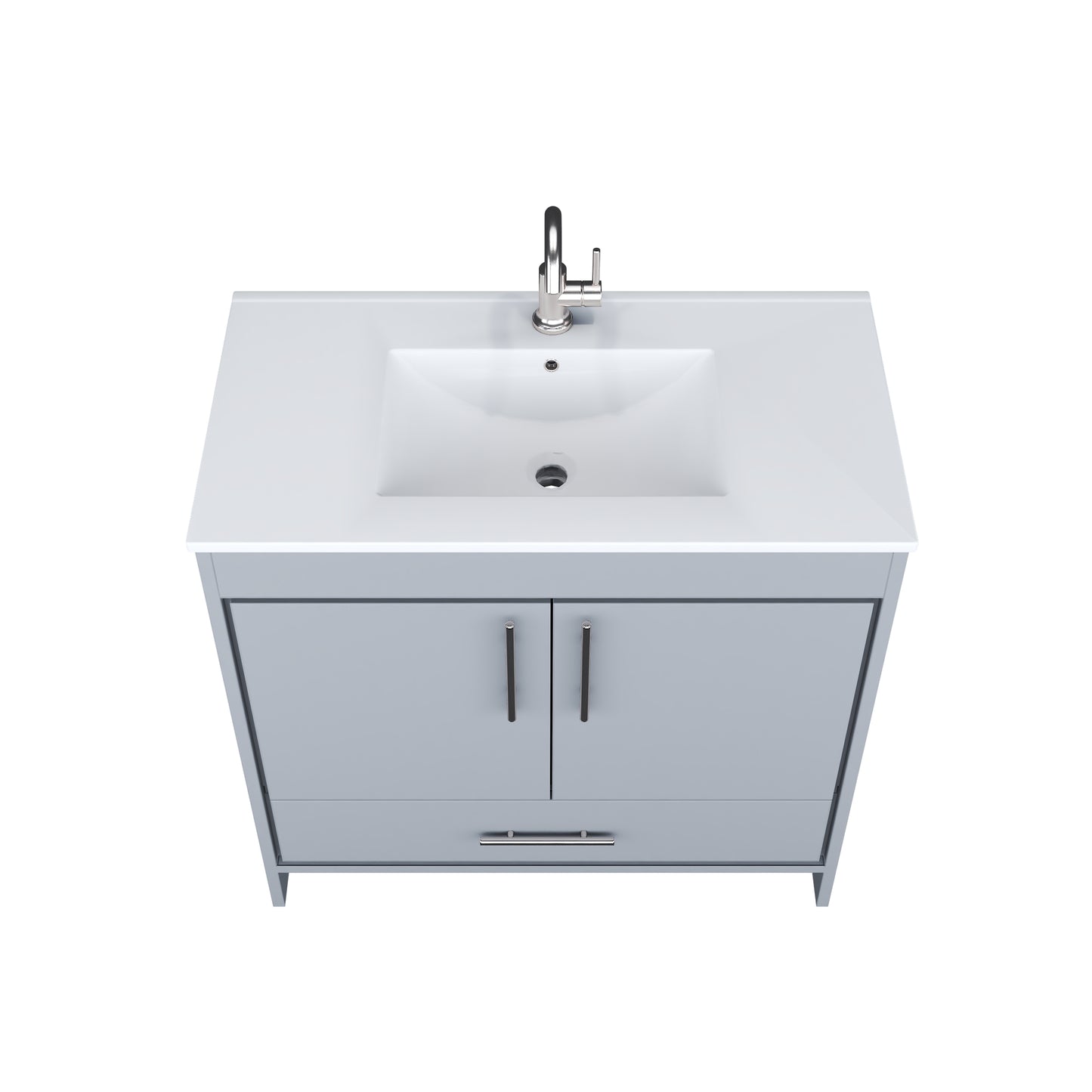 Capri 36" Bathroom Vanity with integrated counter top