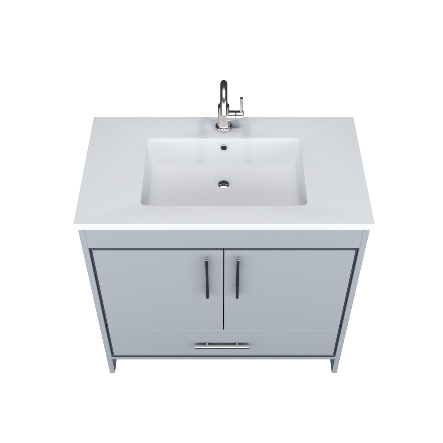 Capri 36" Bathroom Vanity with integrated counter top