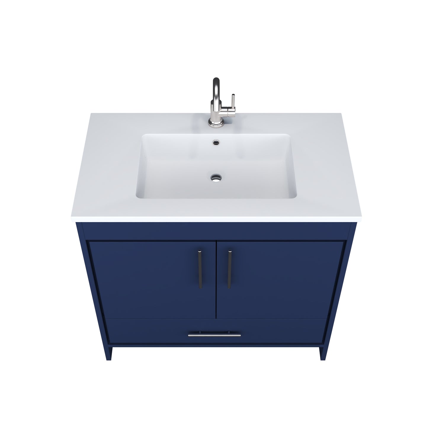 Capri 36" Bathroom Vanity with integrated counter top