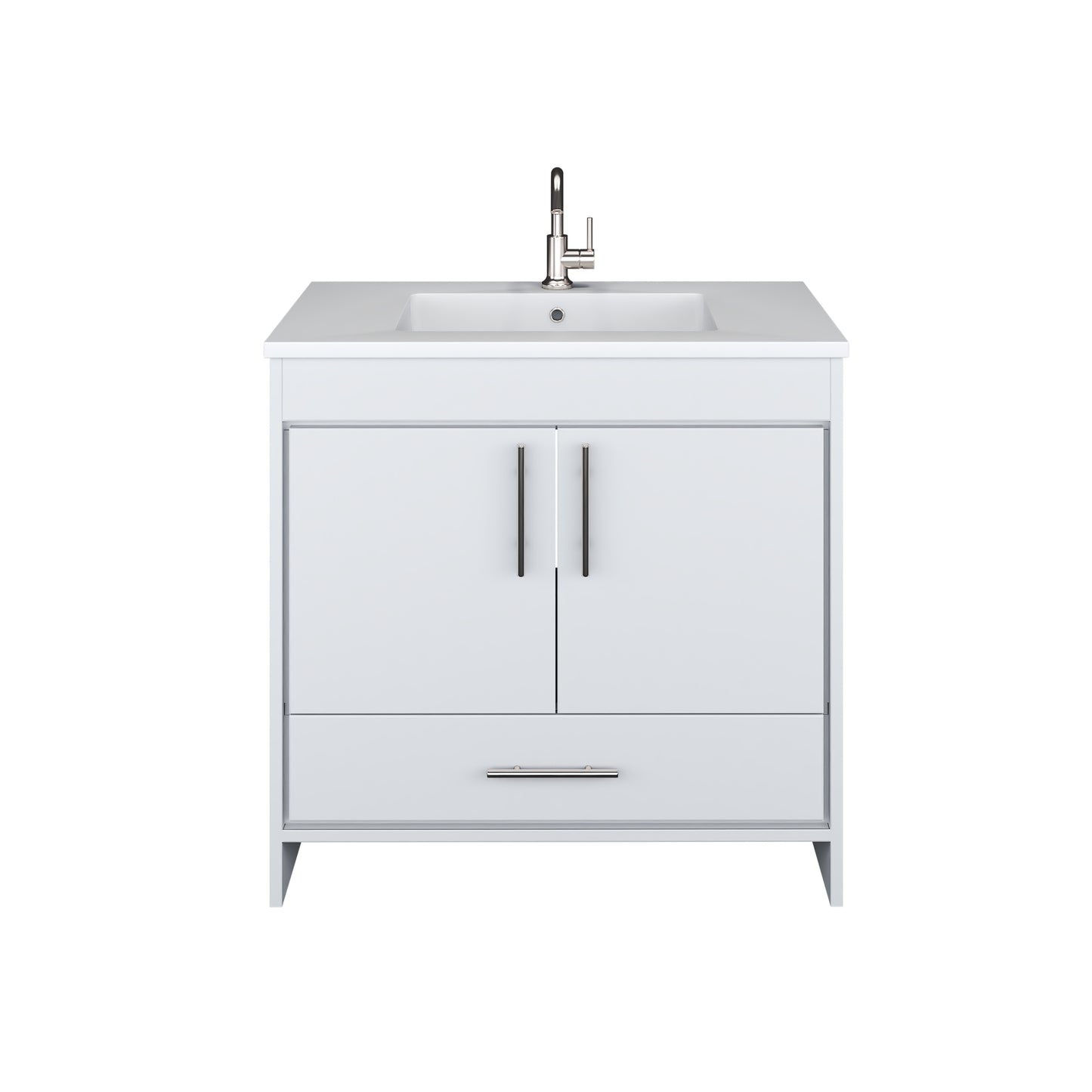 Capri 36" Bathroom Vanity with integrated counter top