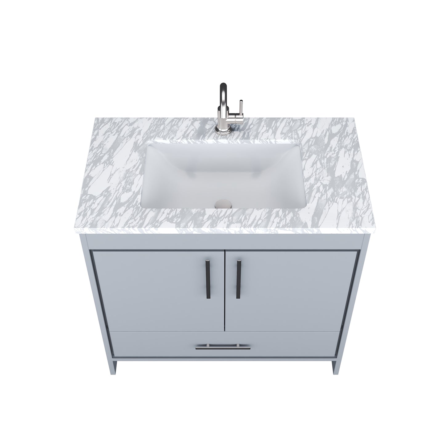 Capri 36" Bathroom Vanity with integrated counter top