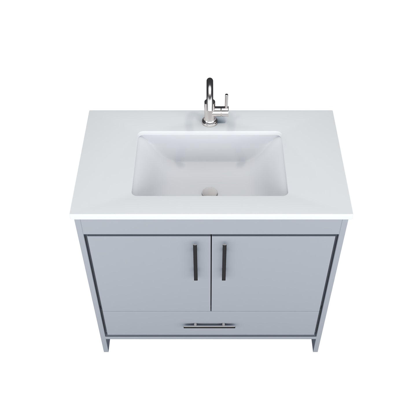 Capri 36" Bathroom Vanity with integrated counter top