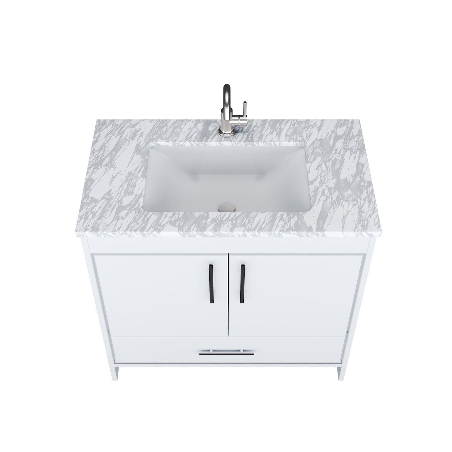 Capri 36" Bathroom Vanity with integrated counter top