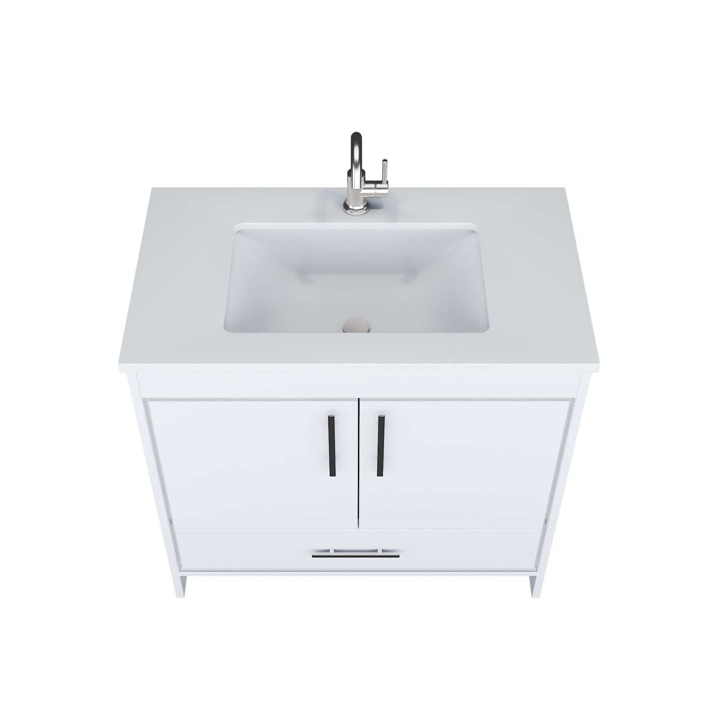 Capri 36" Bathroom Vanity with integrated counter top