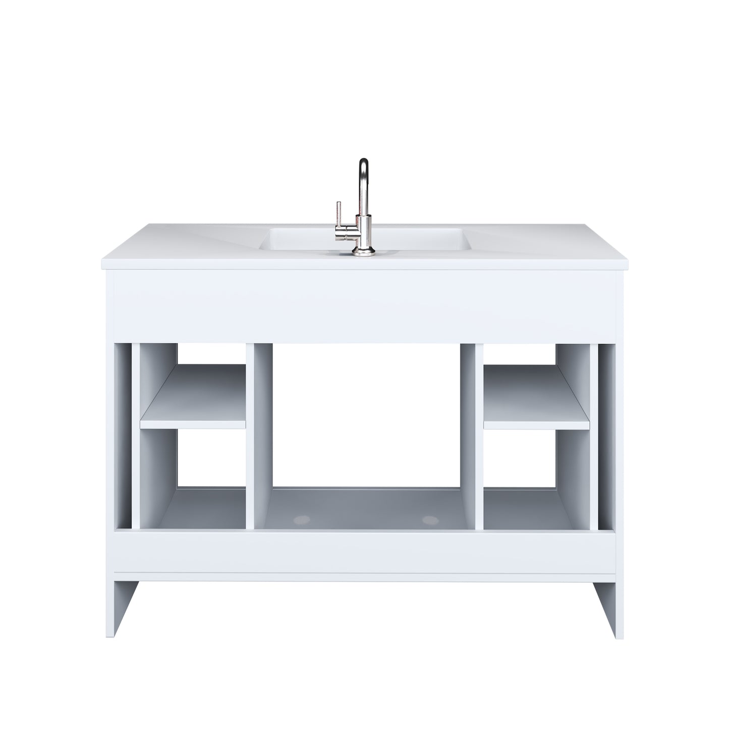 Austin 48" Bathroom Vanity with Acrylic integrated counter top