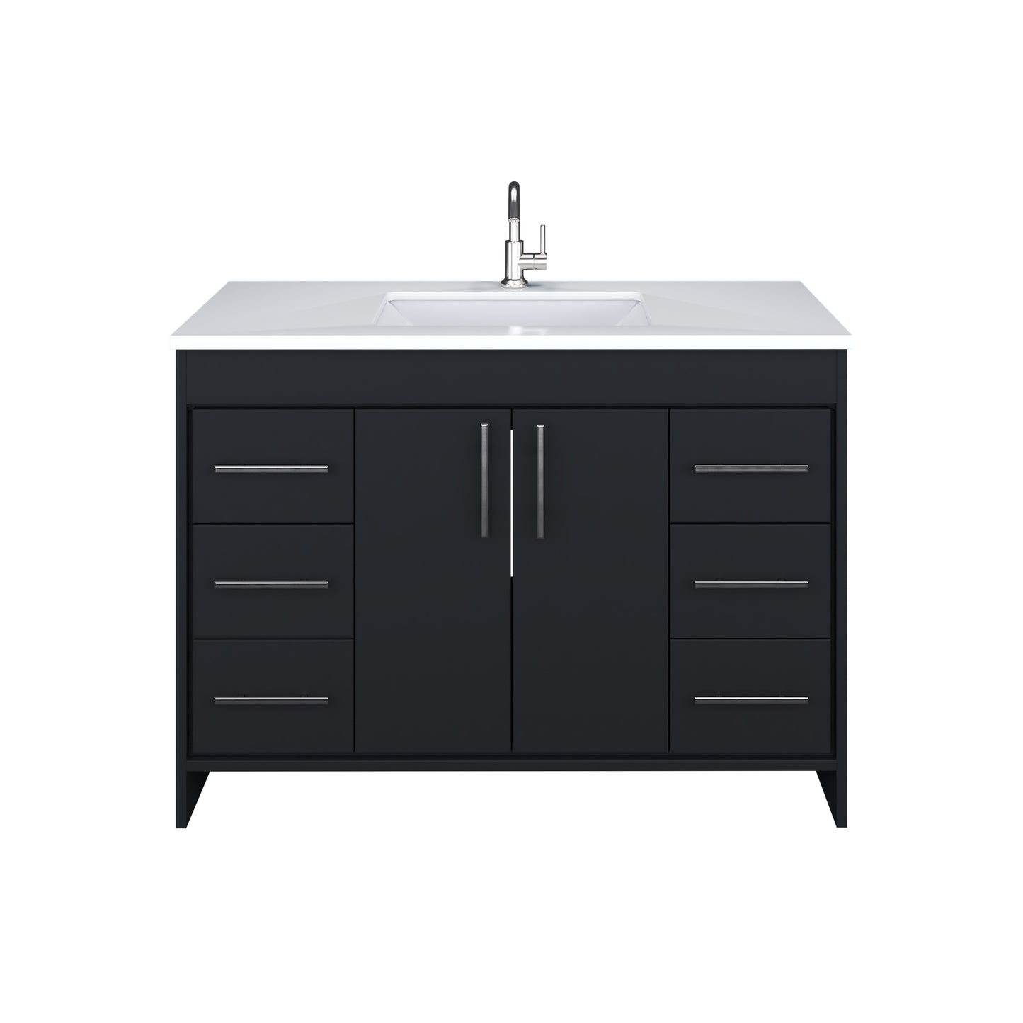 Capri 48" Bathroom Vanity with integrated counter top