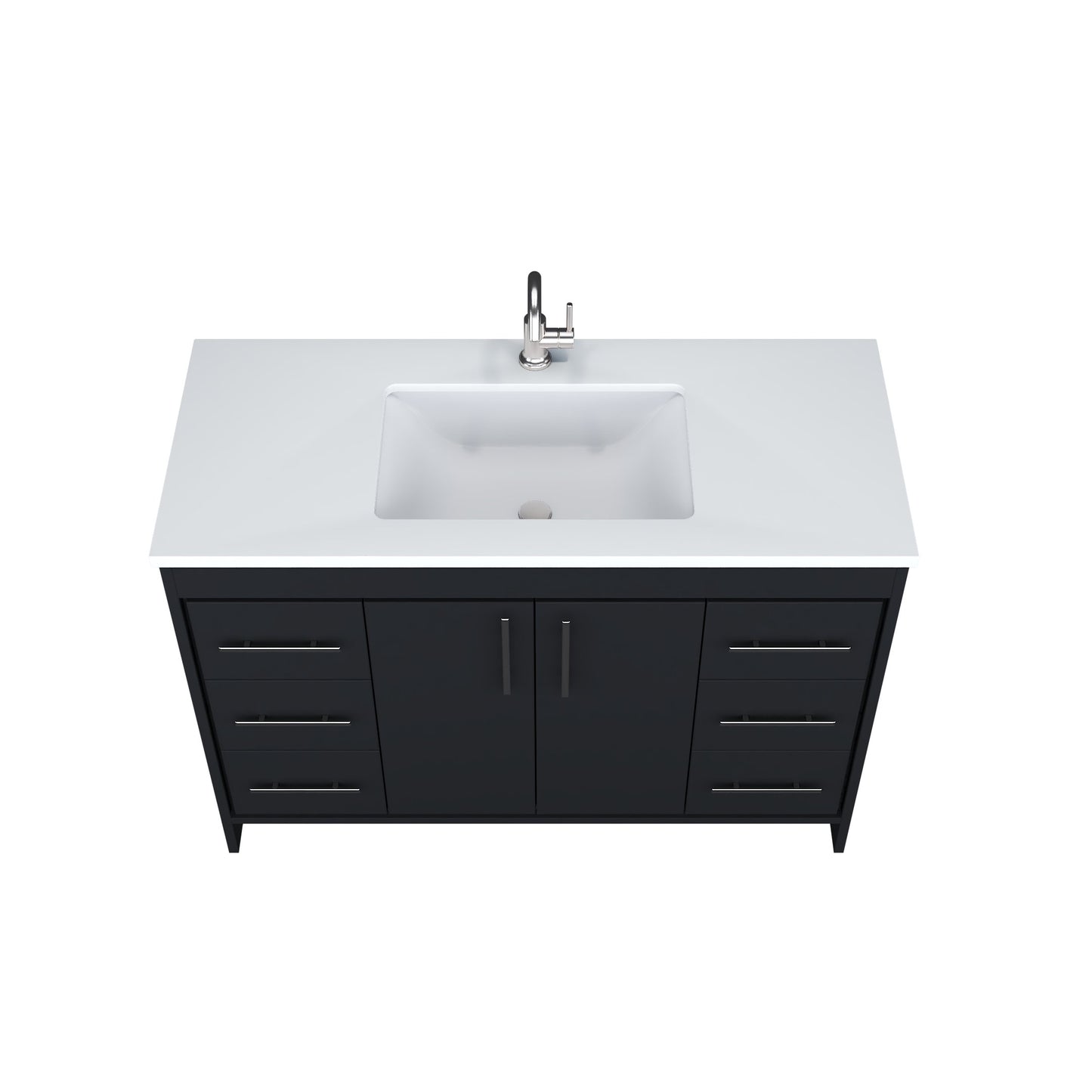 Capri 48" Bathroom Vanity with integrated counter top