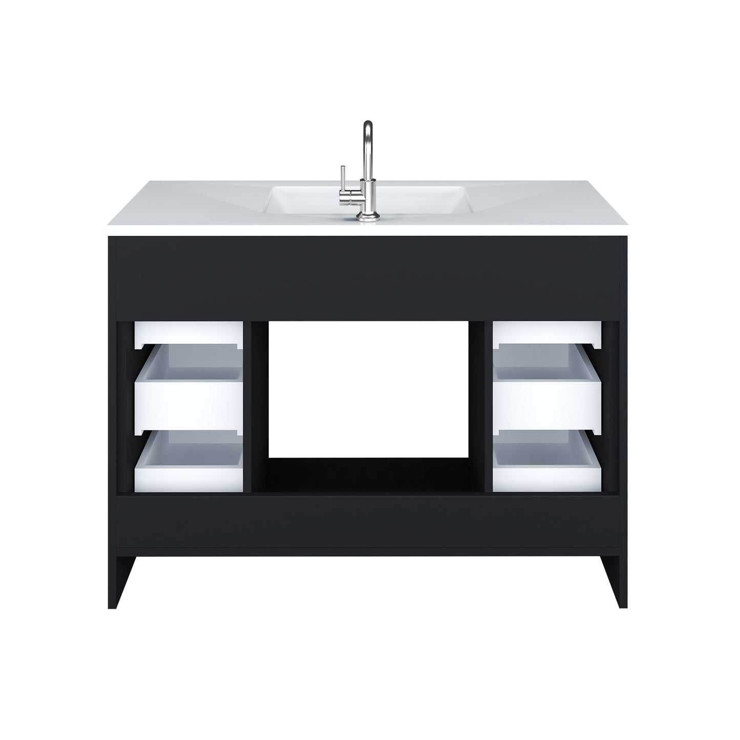 Capri 48" Bathroom Vanity with integrated counter top