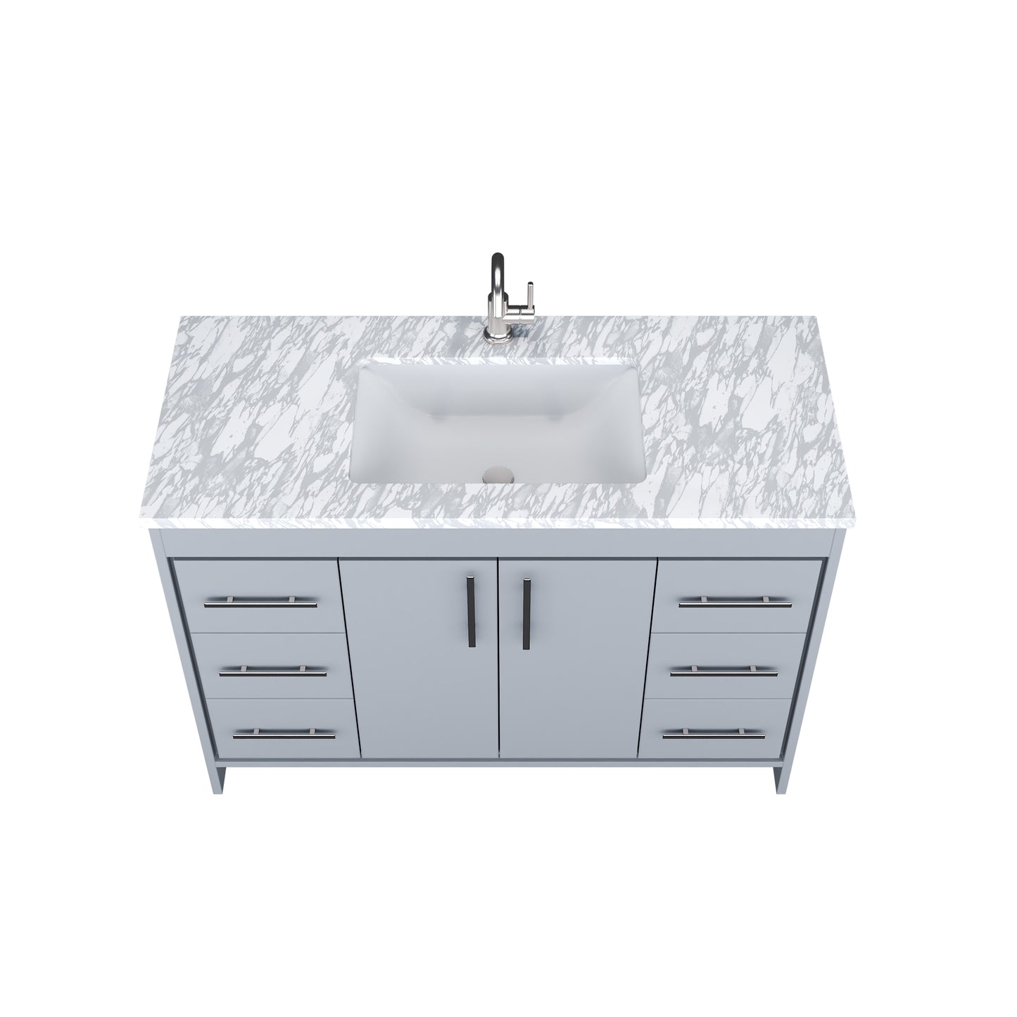 Capri 48" Bathroom Vanity with integrated counter top