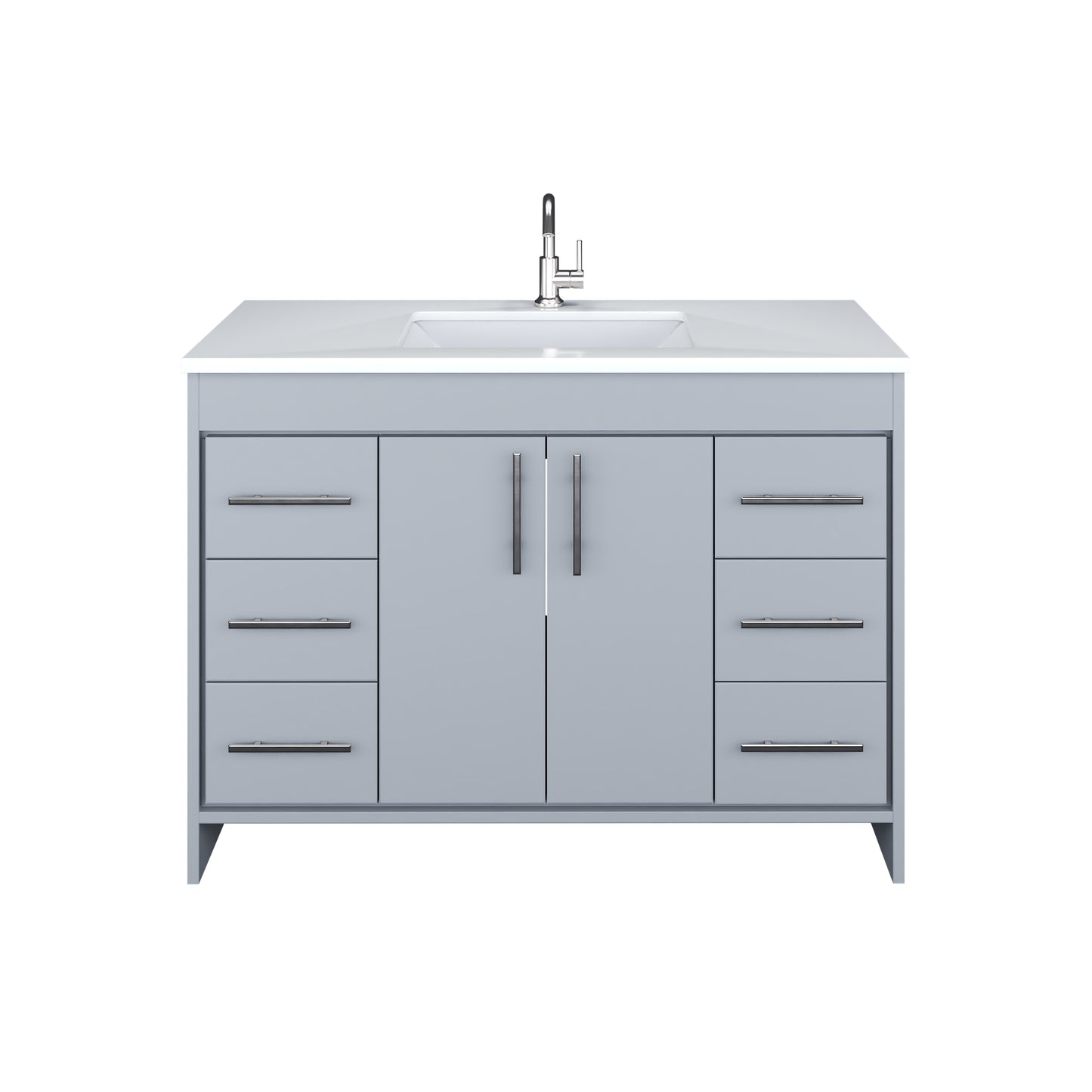 Capri 48" Bathroom Vanity with integrated counter top