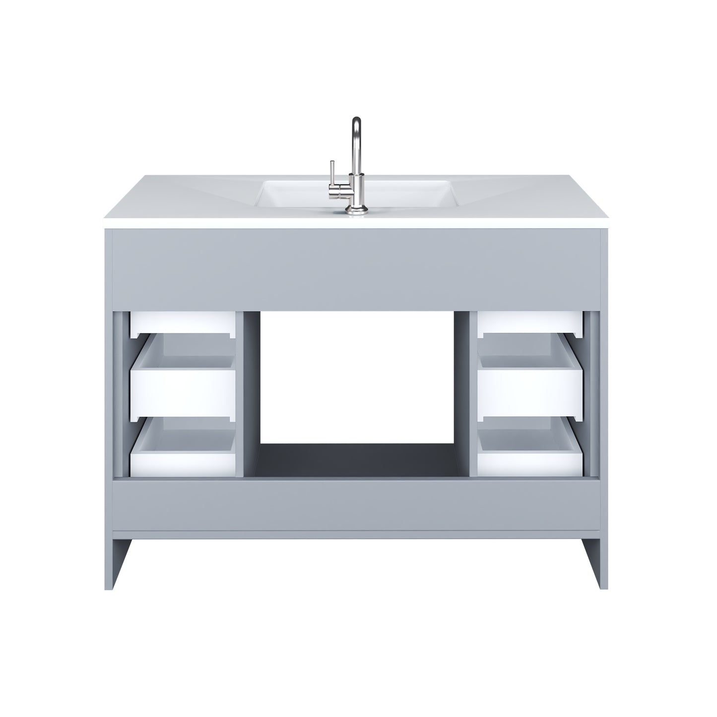 Capri 48" Bathroom Vanity with integrated counter top