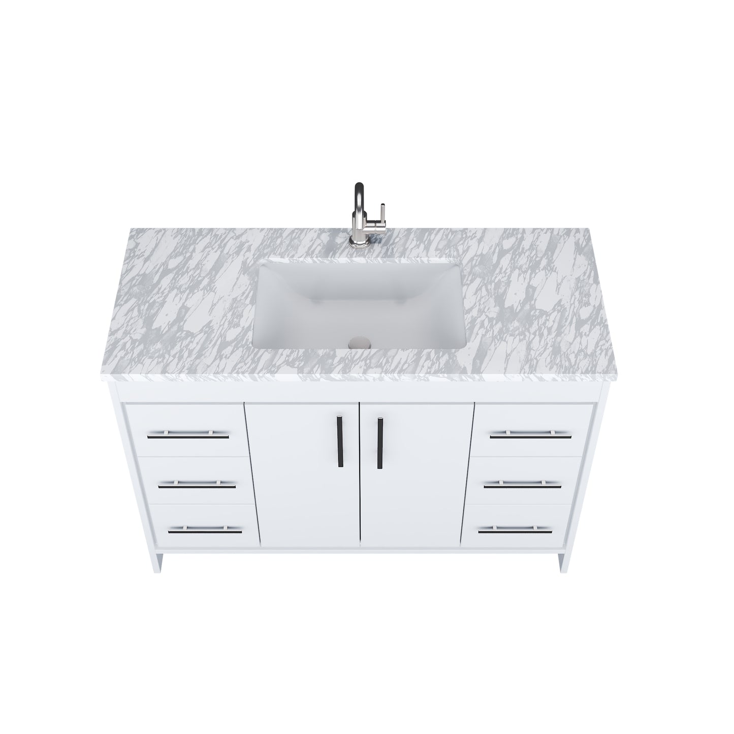 Capri 48" Bathroom Vanity with integrated counter top