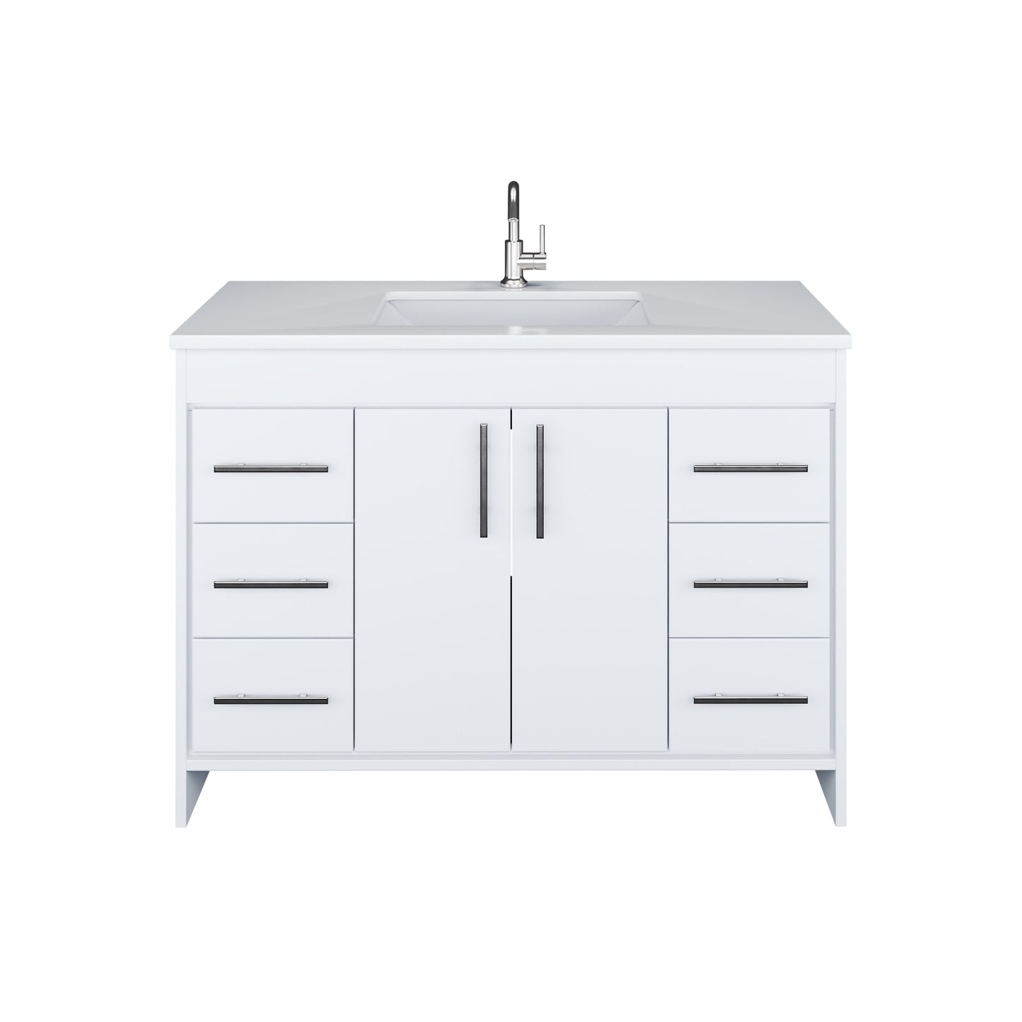 Capri 48" Bathroom Vanity with integrated counter top