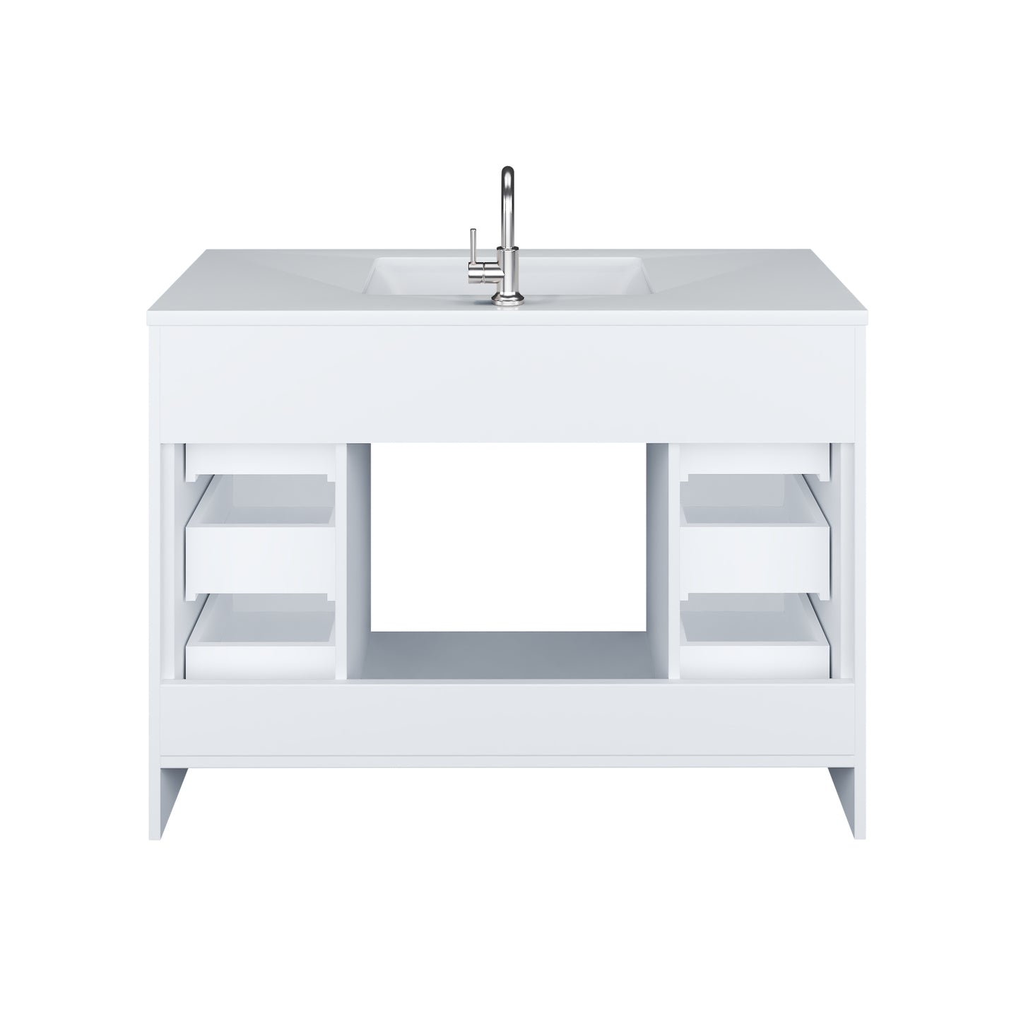 Capri 48" Bathroom Vanity with integrated counter top