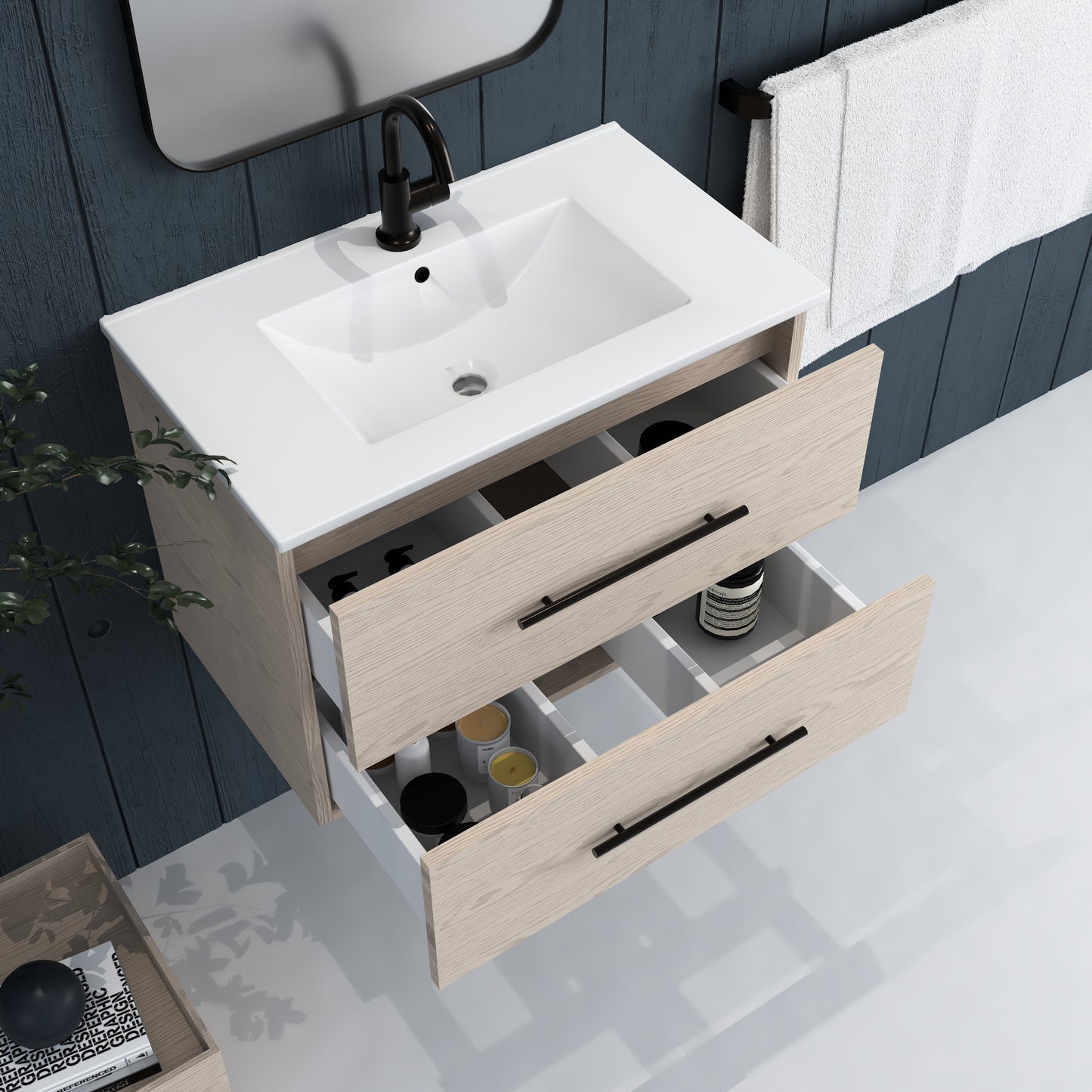 Napa 30" Bathroom Vanity with integrated counter top