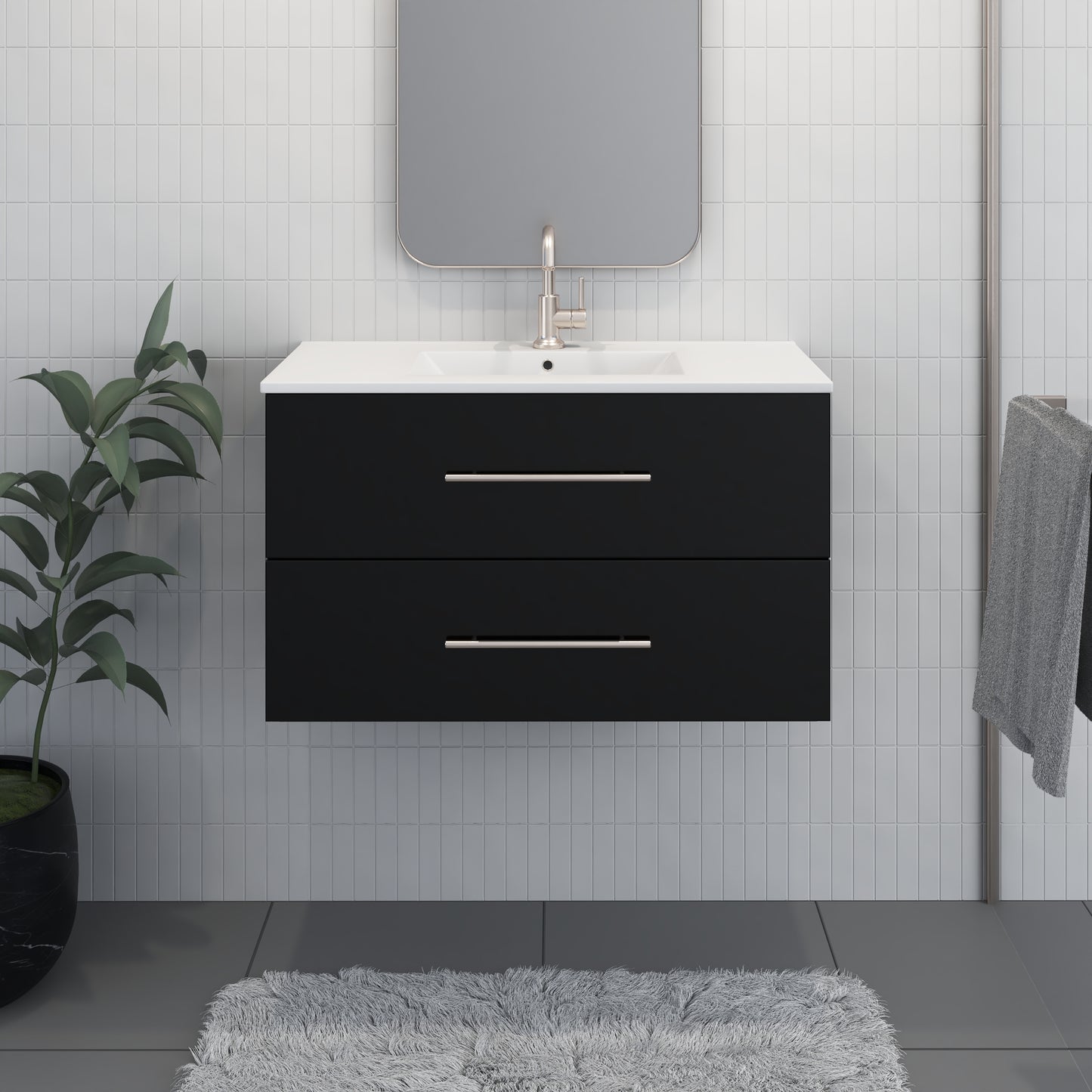 Napa 32" Bathroom Vanity with integrated counter top