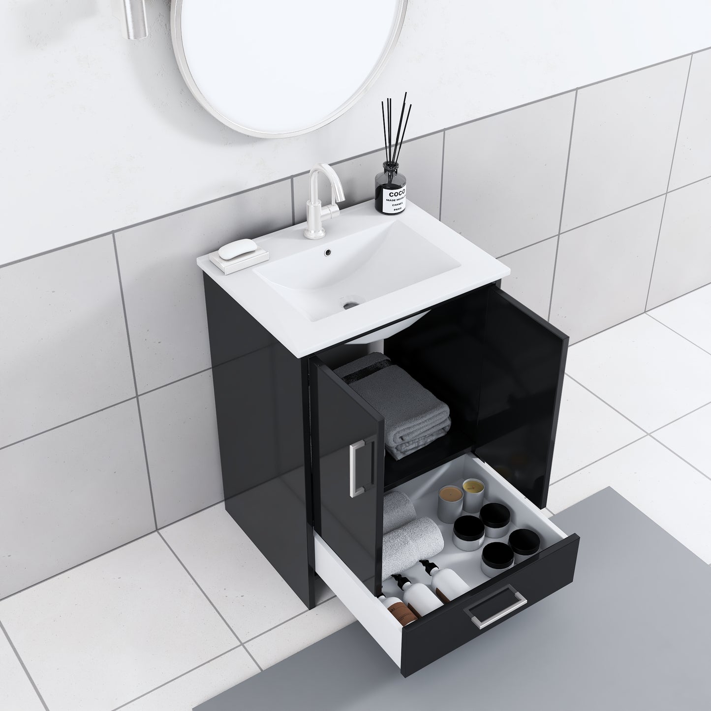 Norway 24" Bathroom Vanity with Counter top