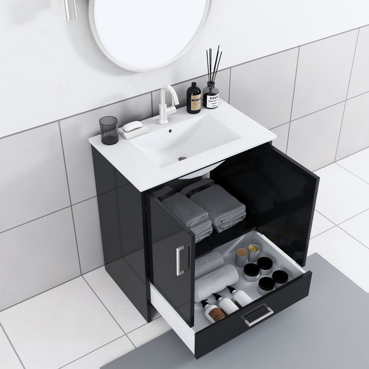 Norway 30" Bathroom Vanity with Counter top
